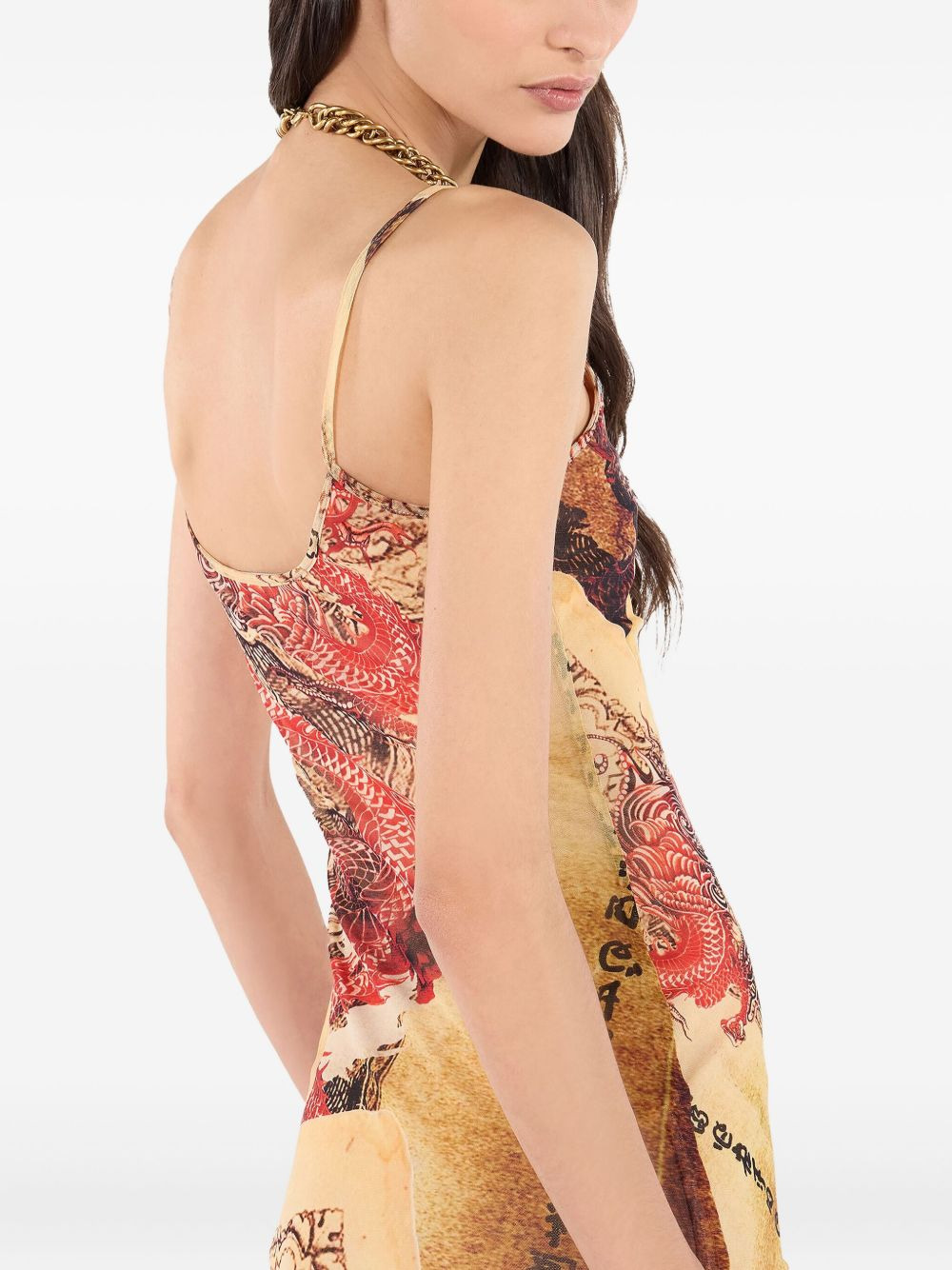 graphic-print dress - 5