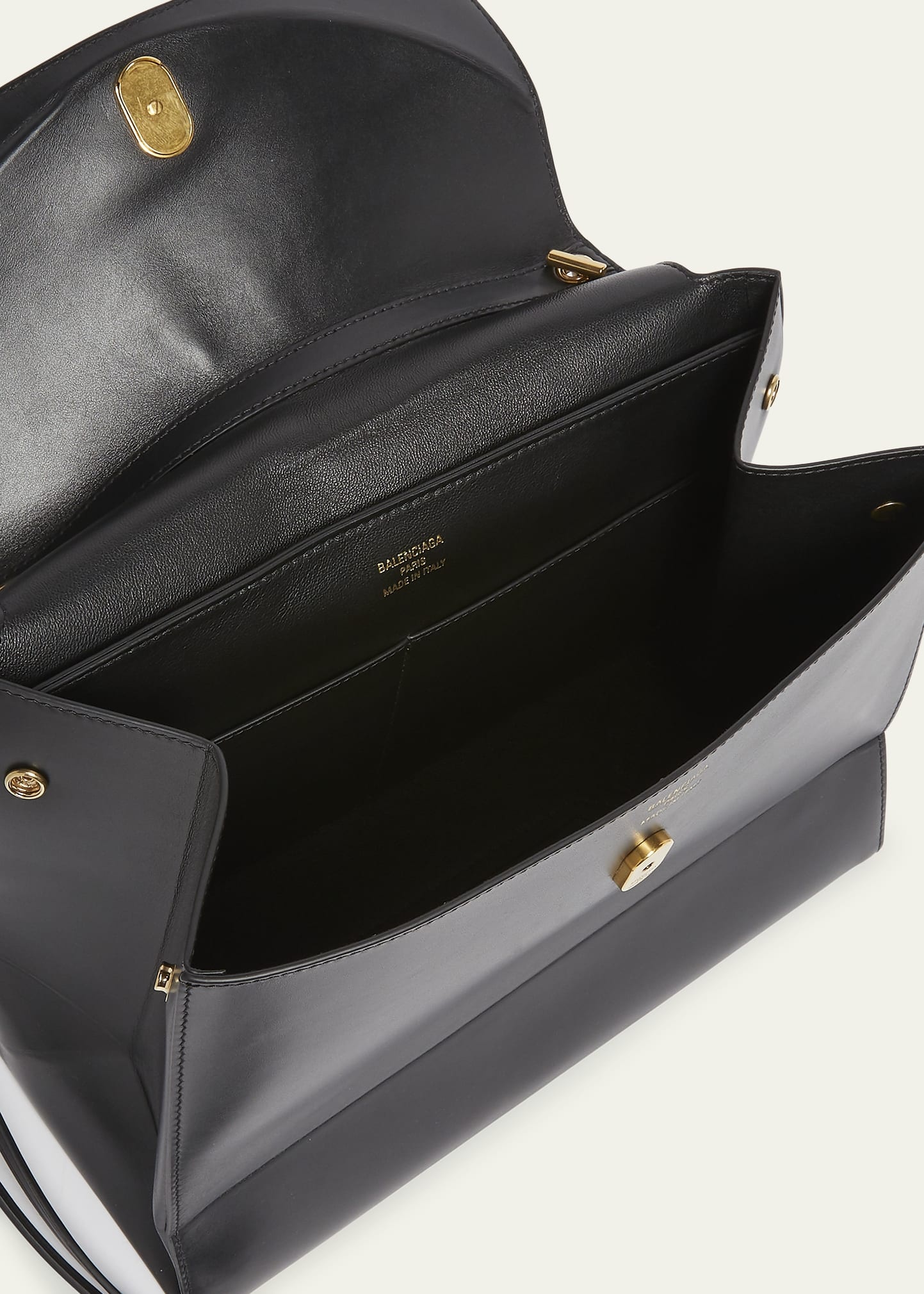 Nano Flap Leather Top-Handle Bag - 4