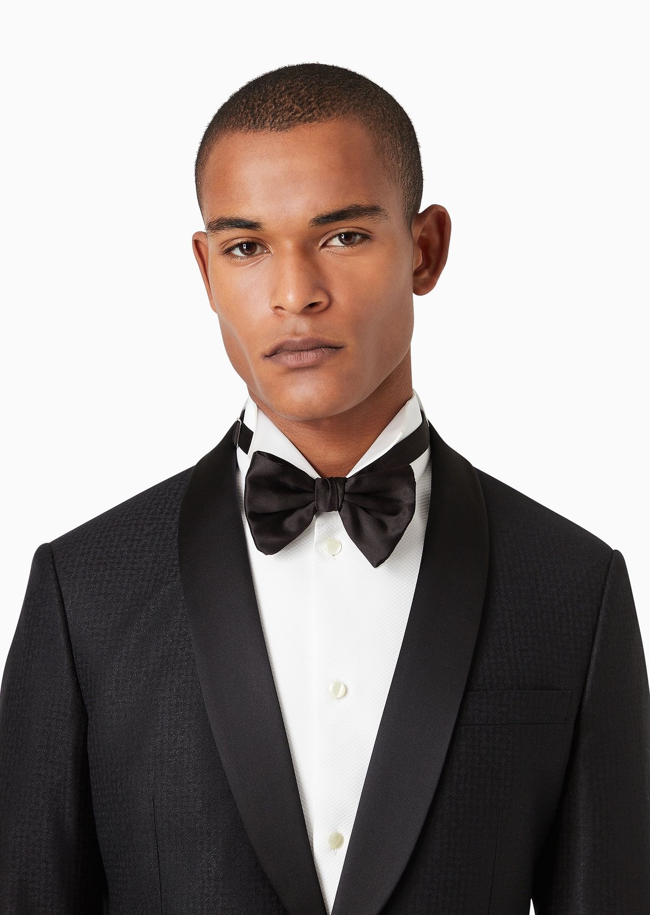 Large, pure silk knotted bow tie - 4