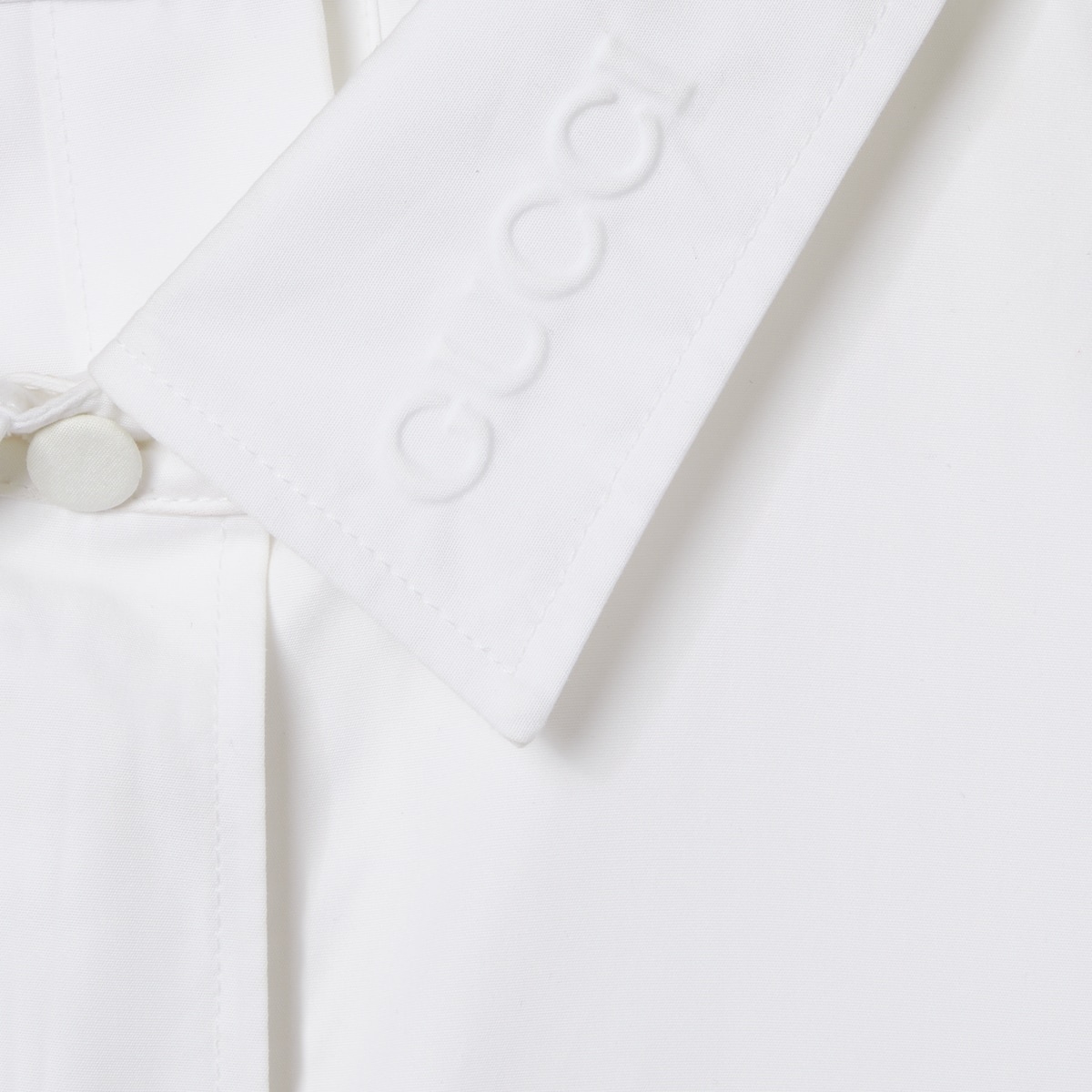 Embossed cotton poplin shirt - 7