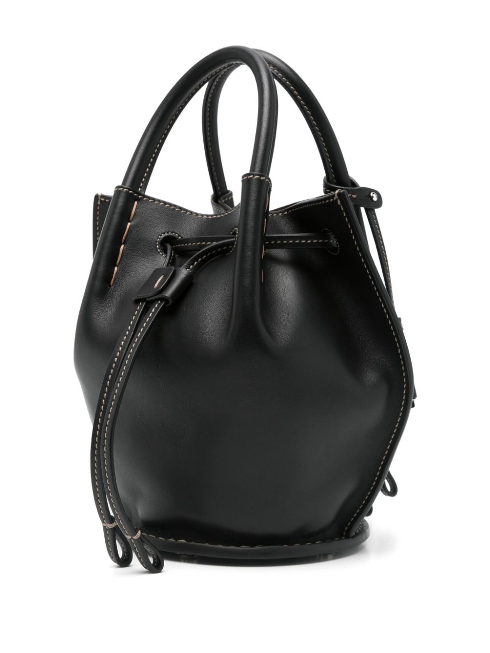 mini logo-charm bucket bag - 3