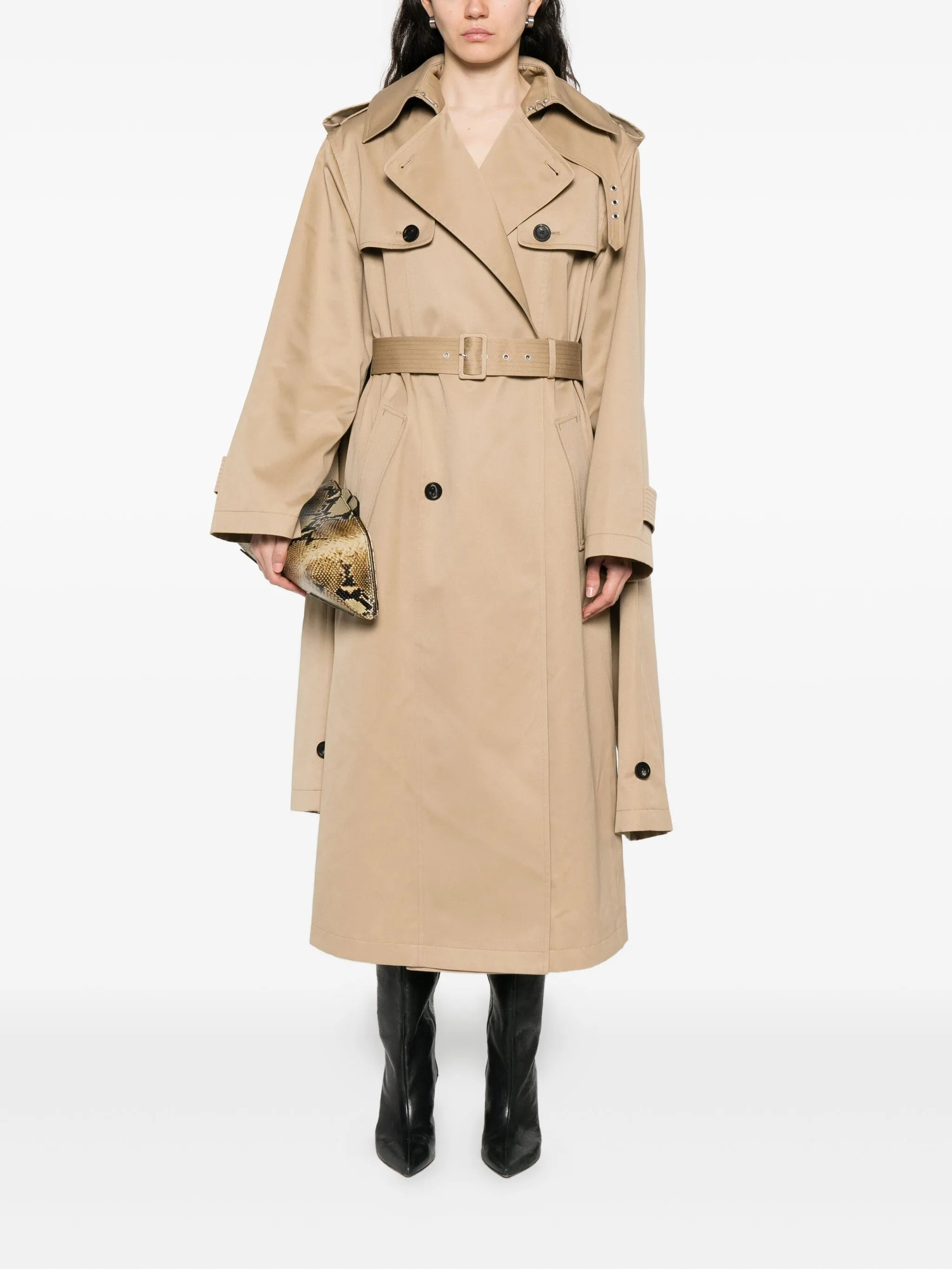 Jean Paul Gaultier Double-breasted Belted Trench Coat - 3