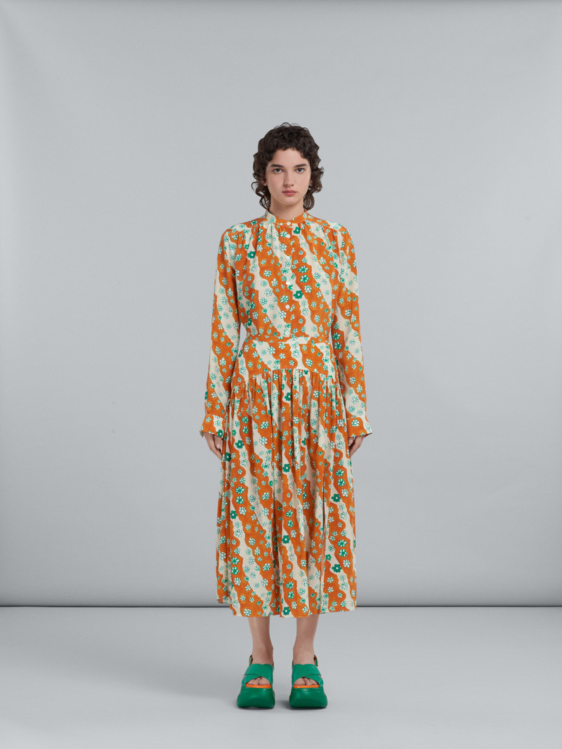Marni PRINTED LONG SILK SKIRT outlook