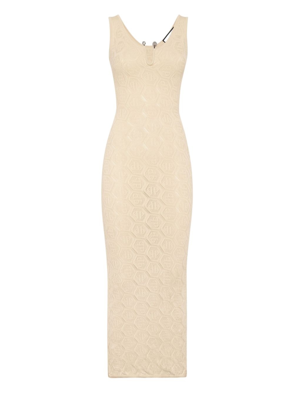 monogram midi dress - 1
