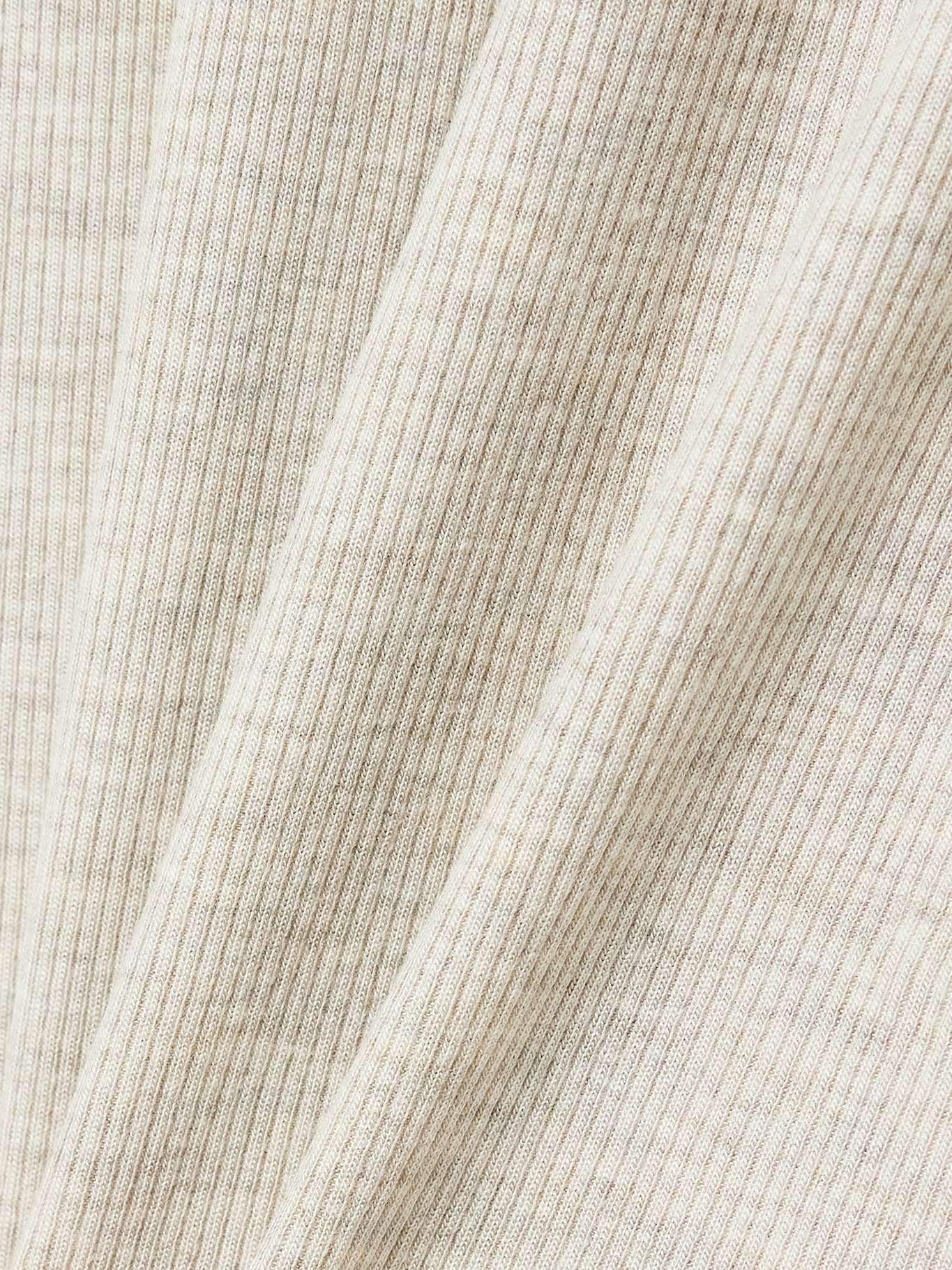 Ribbed stretch-jersey turtleneck maxi dress Taupe - 4