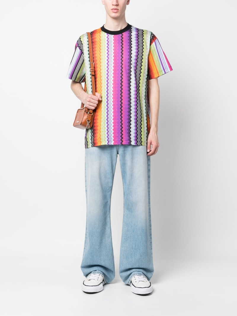Missoni signature zigzag cotton T-shirt outlook