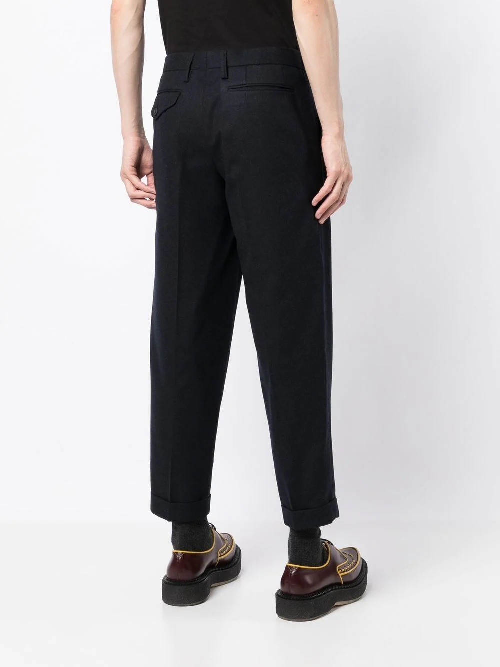 tapered cropped trousers - 4