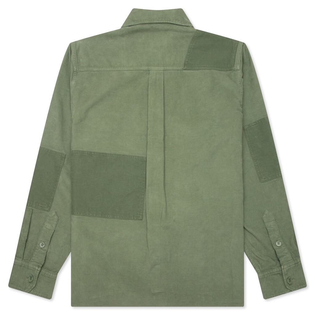 PATCHWORK OVERSHIRT - GREEN - 2