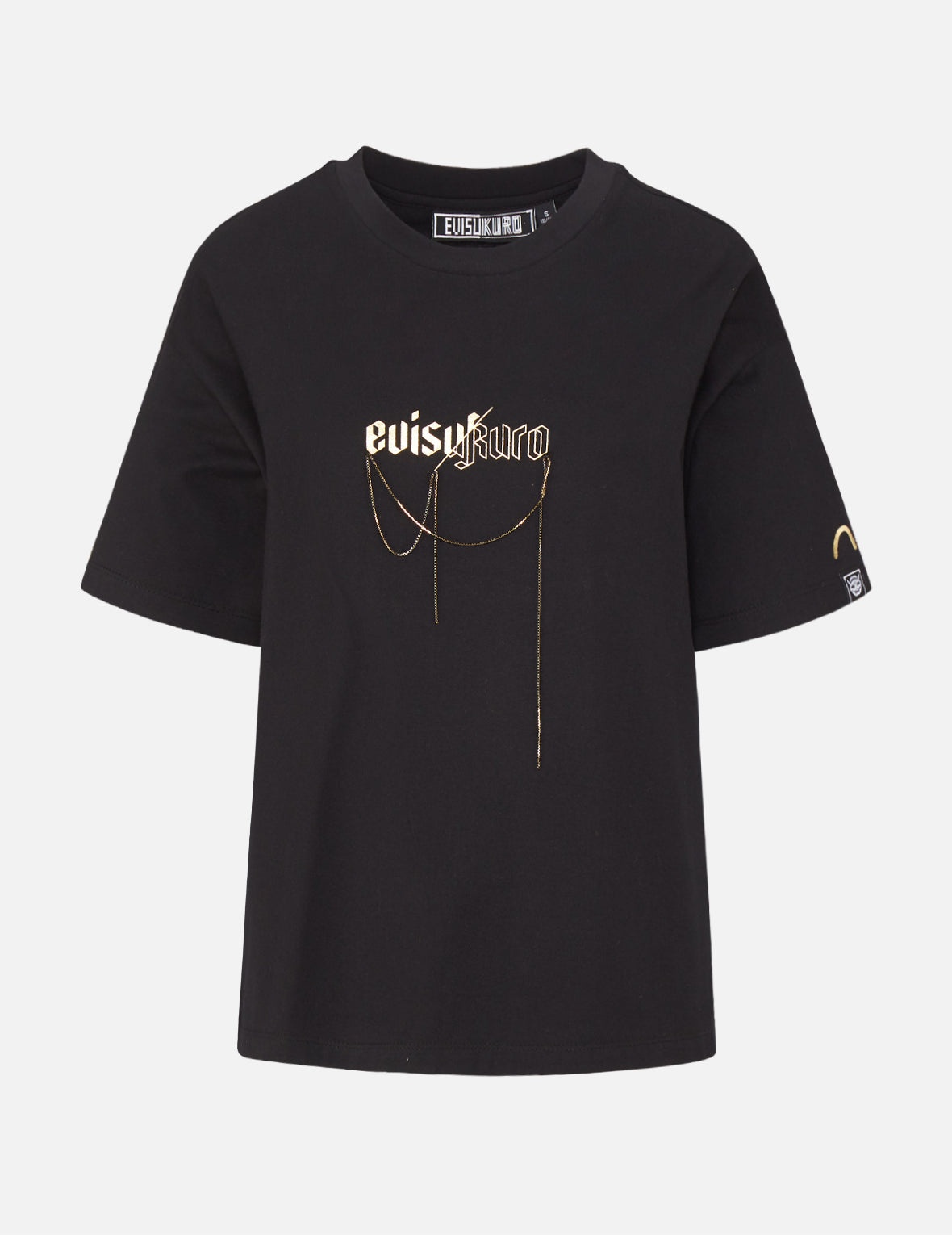 Draped Metal Chain T-shirt - 1