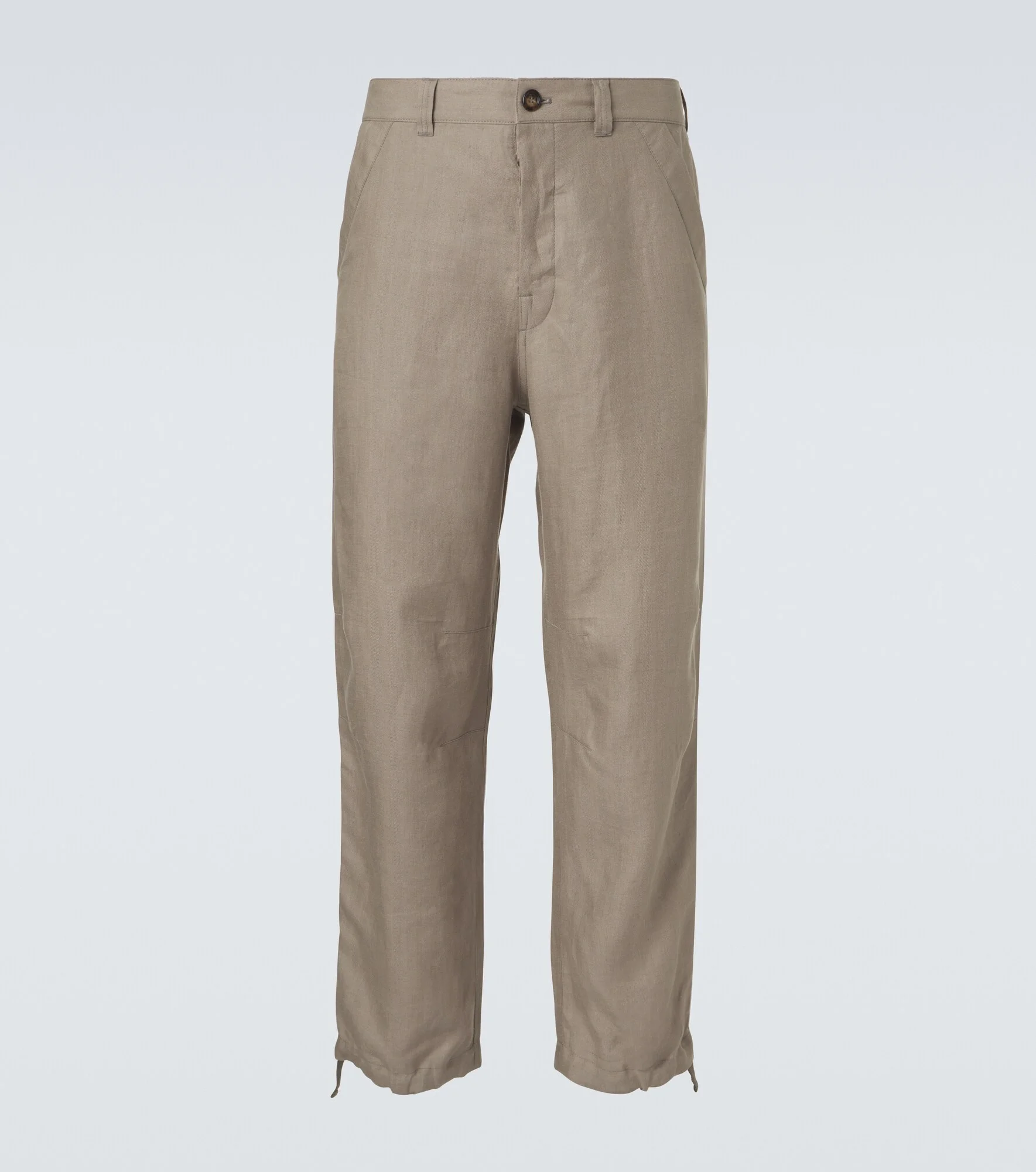 Linen straight pants - 1