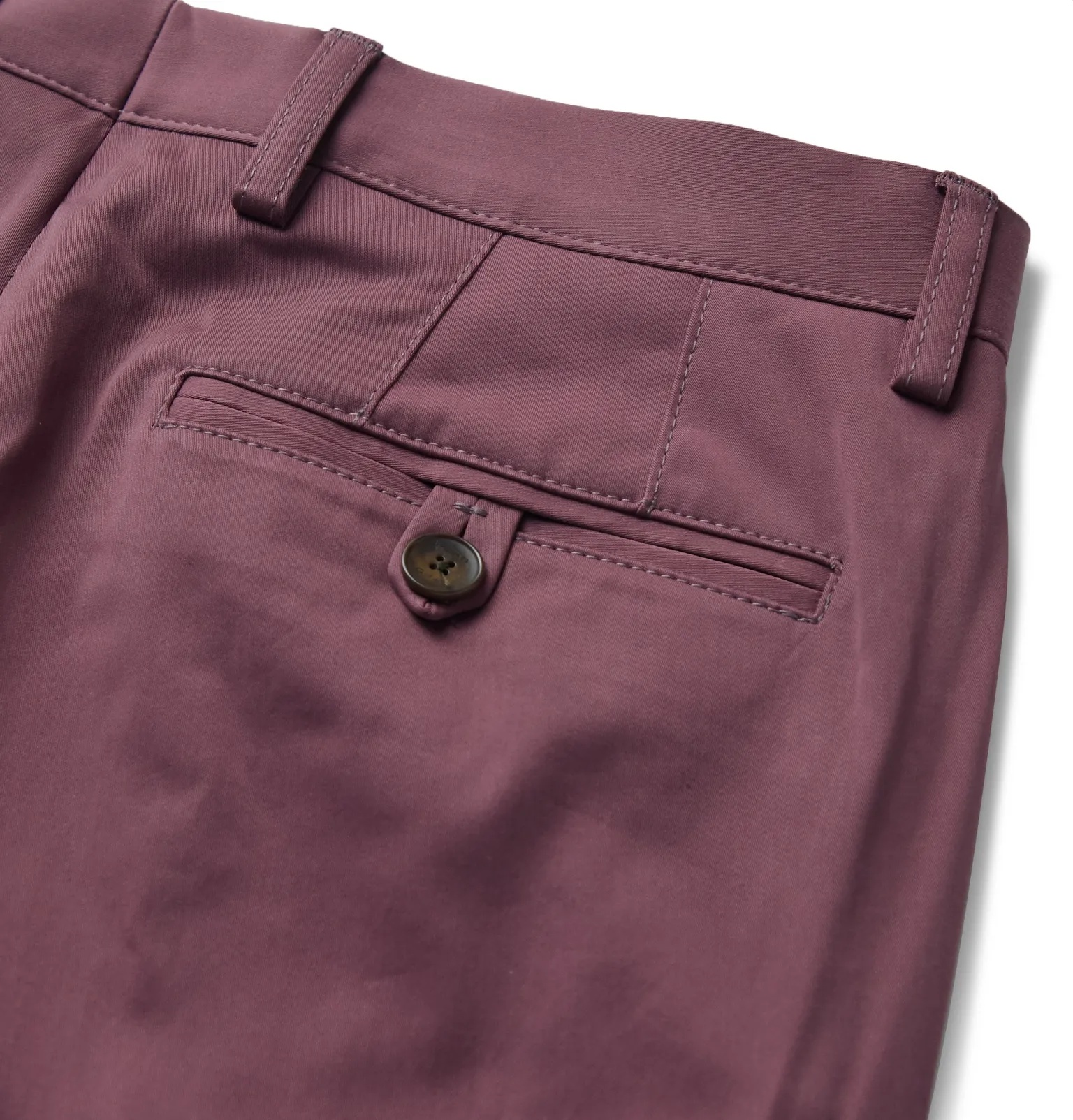 Slim-Fit Stretch-Cotton Gabardine Trousers - 10