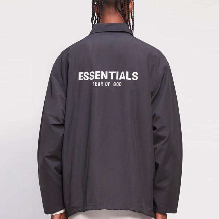 Fear of God Essentials SS21 Coach Jacket Black 0202250500021001 - 6
