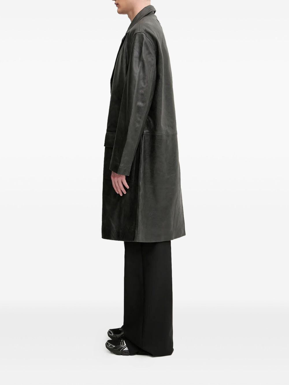 leather coat - 3