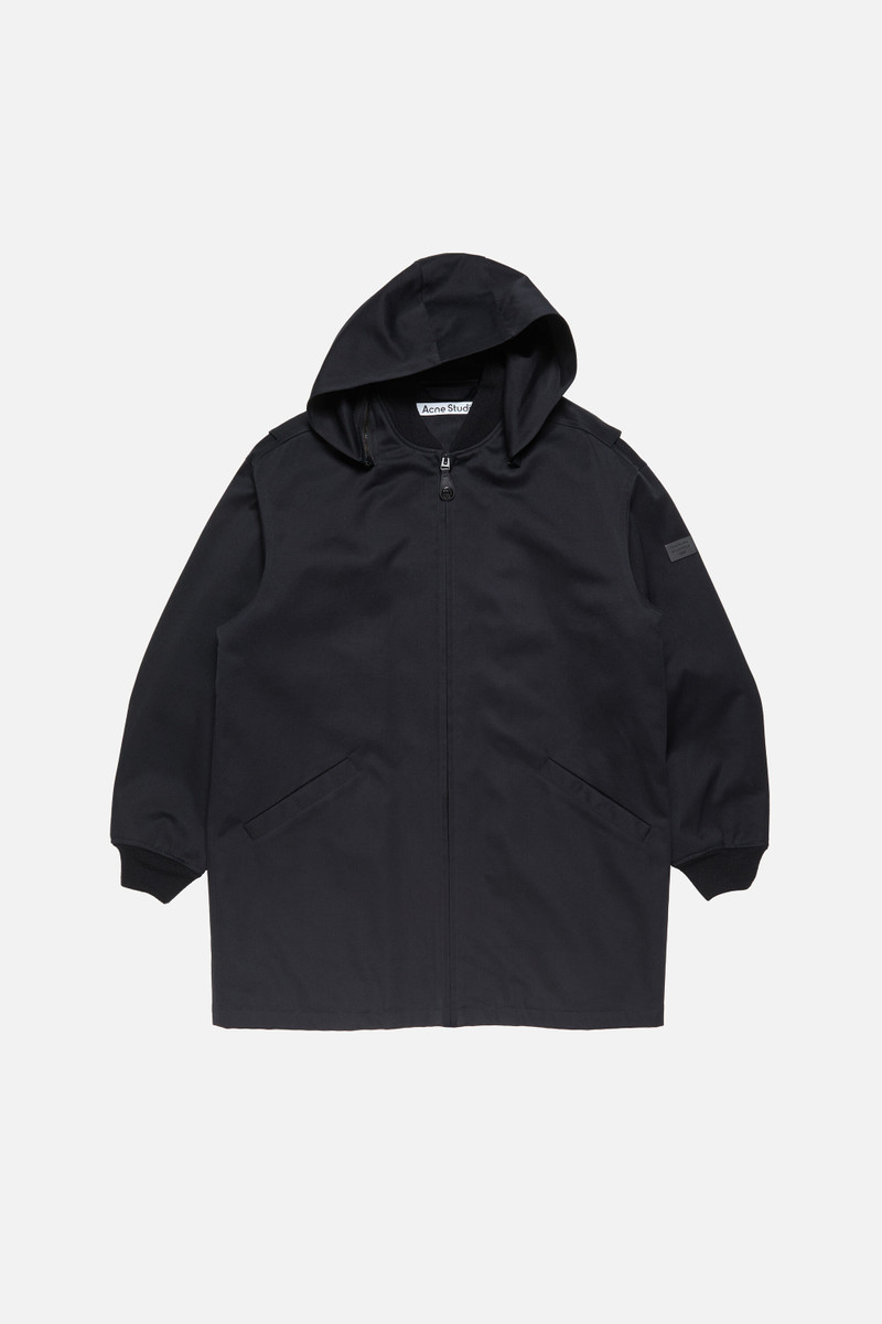 Twill jacket with hood - Black 6