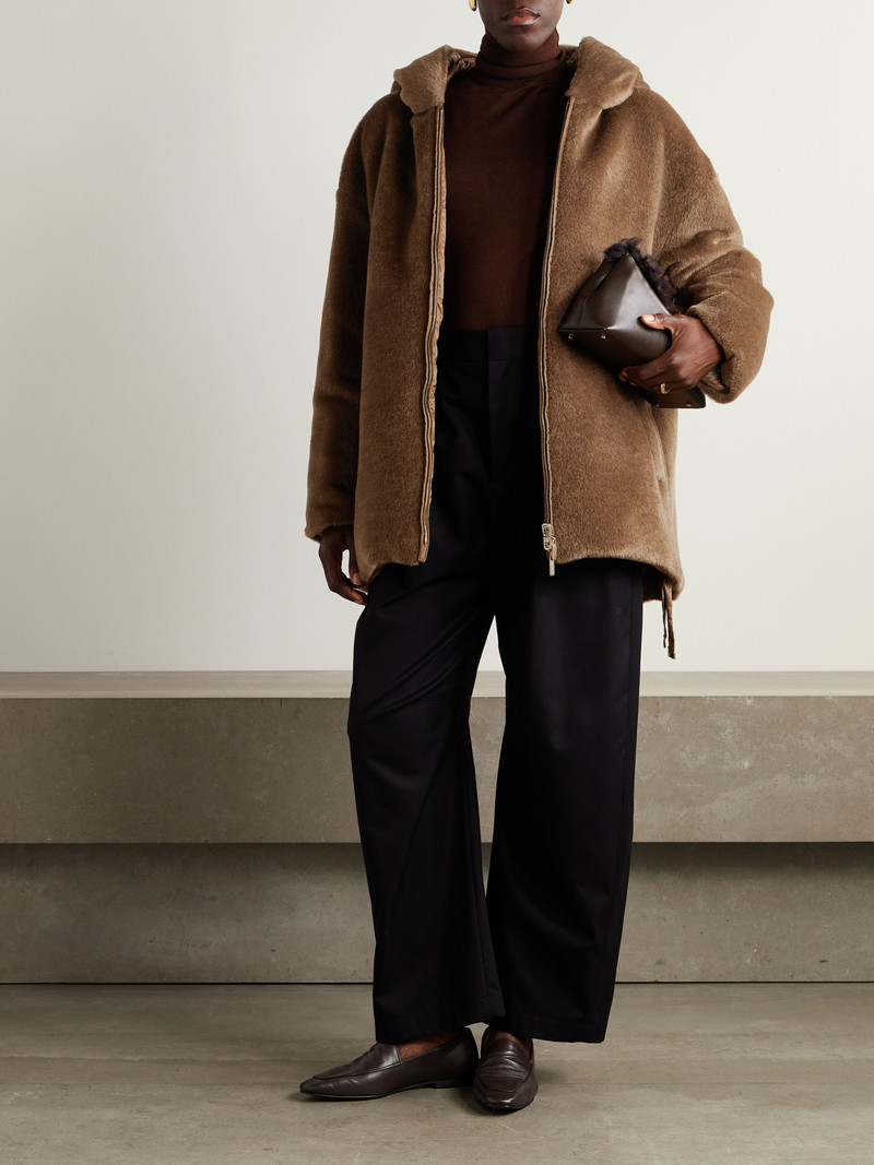 Max Mara The Cube Olivia Hooded Reversible Alpaca And Wool-blend And Quilted Shell Down Jacket outlook