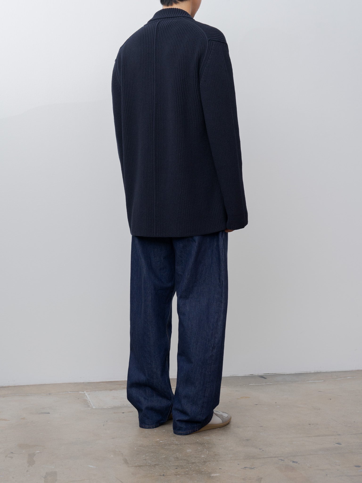 Pannocchia Jacket CREPE COT - Navy - 5