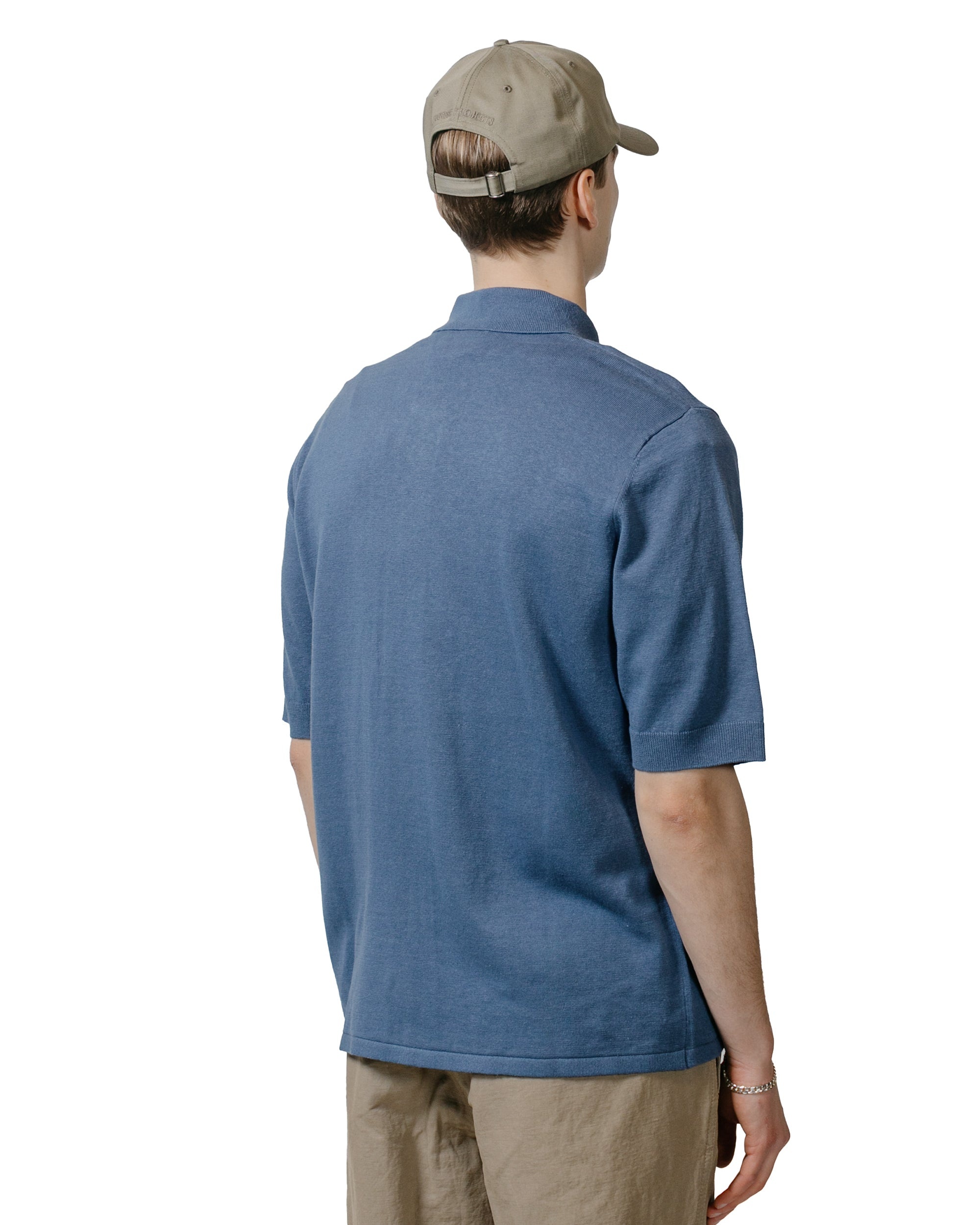 Rollo Cotton Linen SS Shirt Calcite Blue - 3