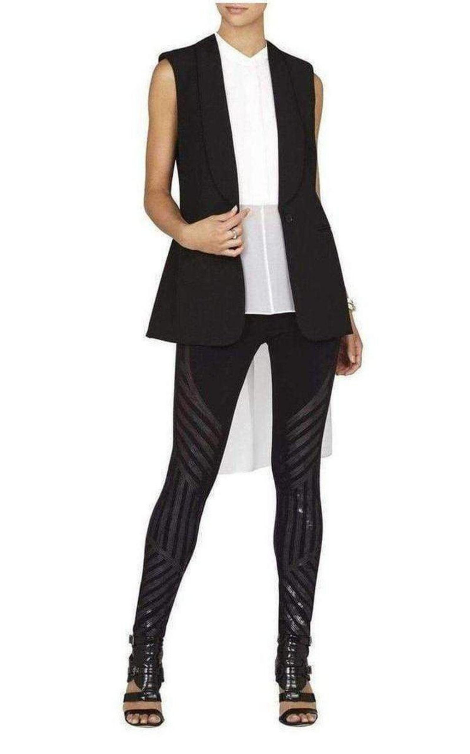 BCBGMAXAZRIA - Lacie Linear Motif Sequin Legging - 2