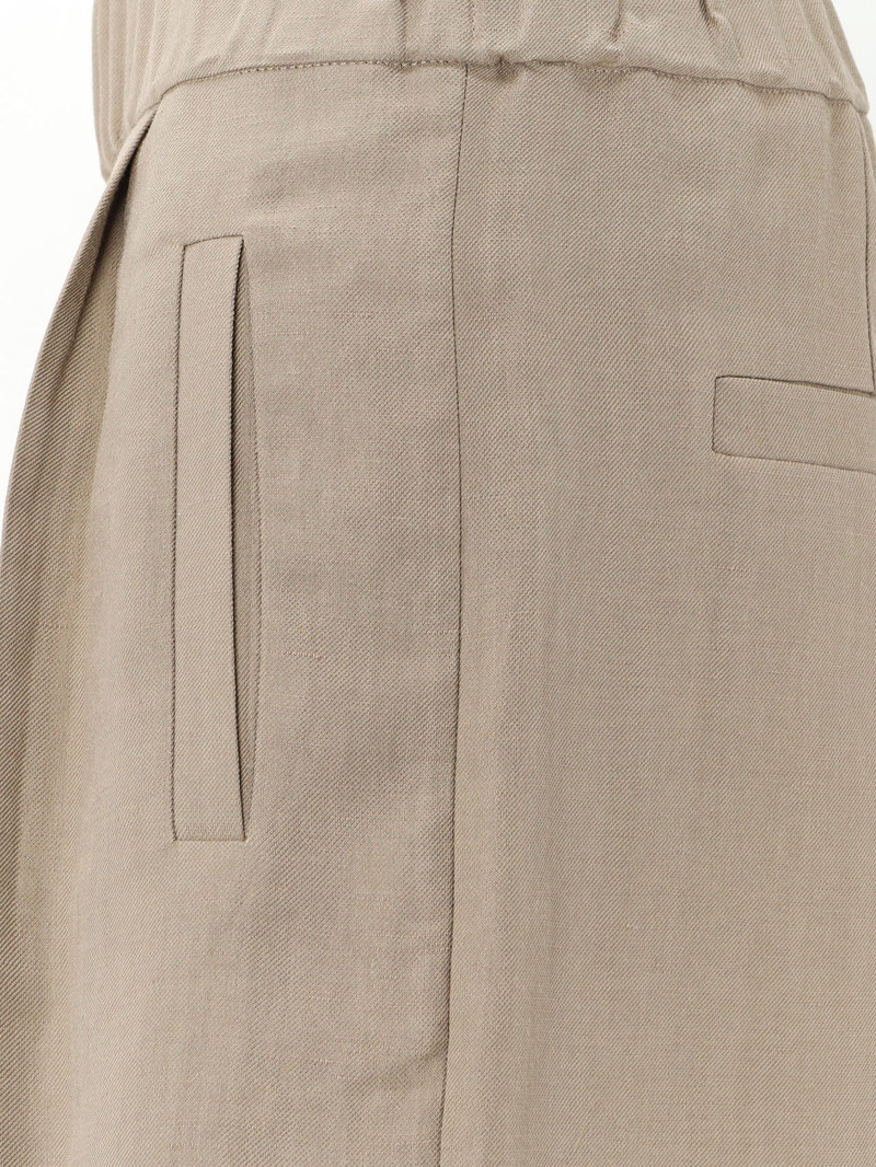 Viscose And Linen Blend Bermuda Shorts 3