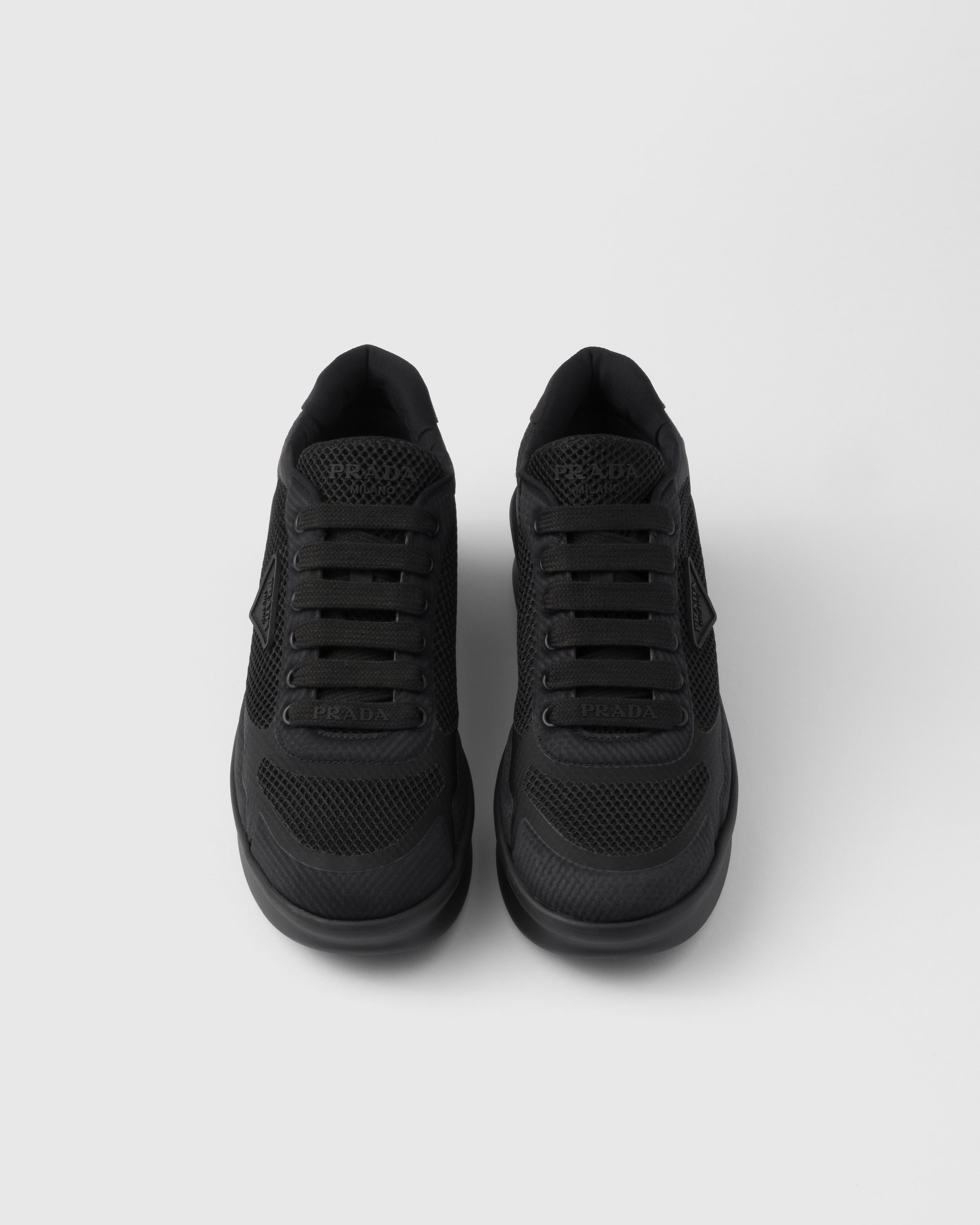 Re-Nylon and mesh fabric sneakers - 3