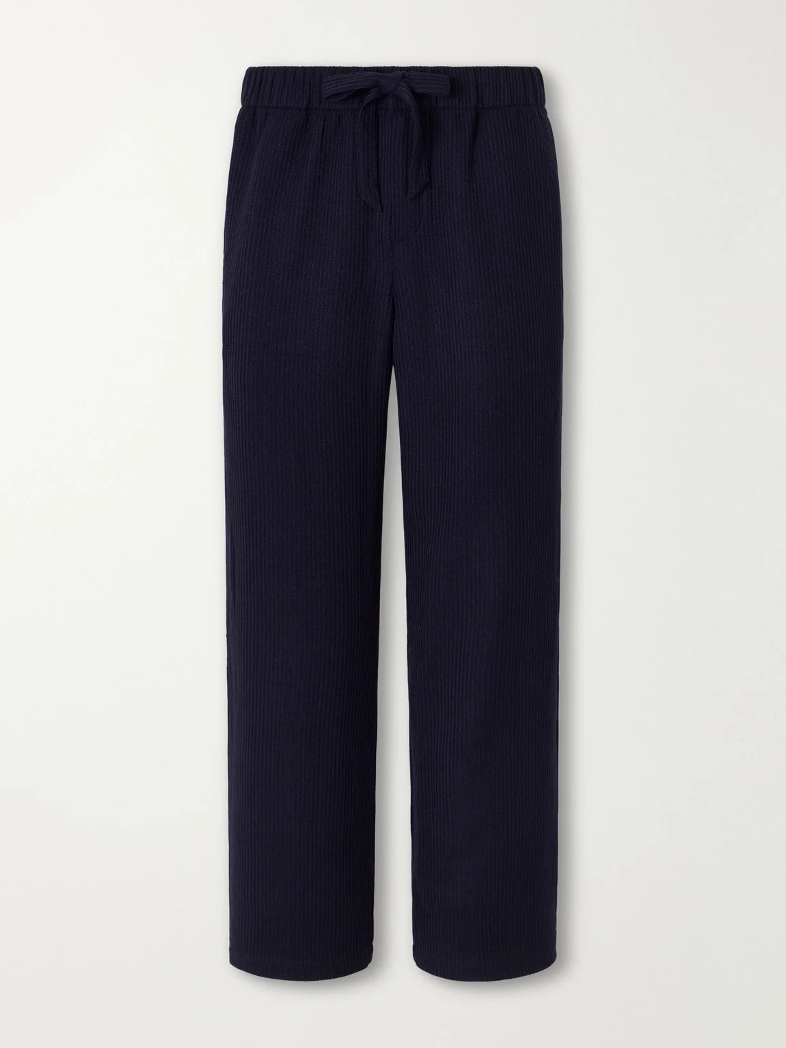 Luan Straight-Leg Wool Drawstring Trousers - 1