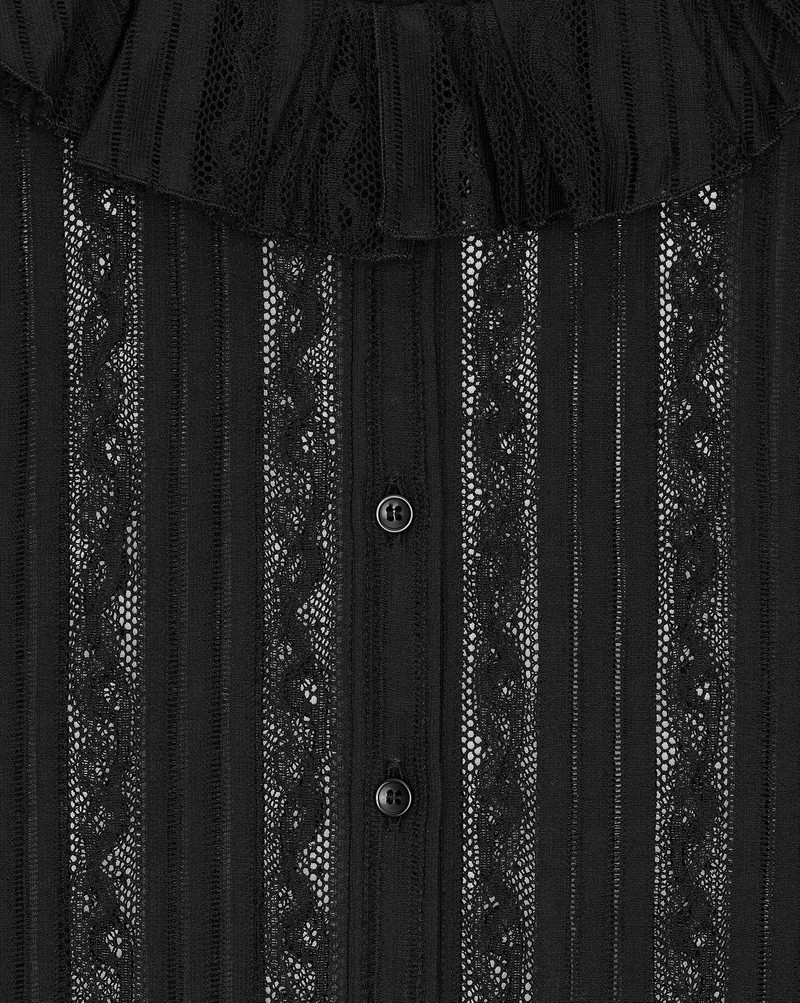 buttoned shirt in lace 3