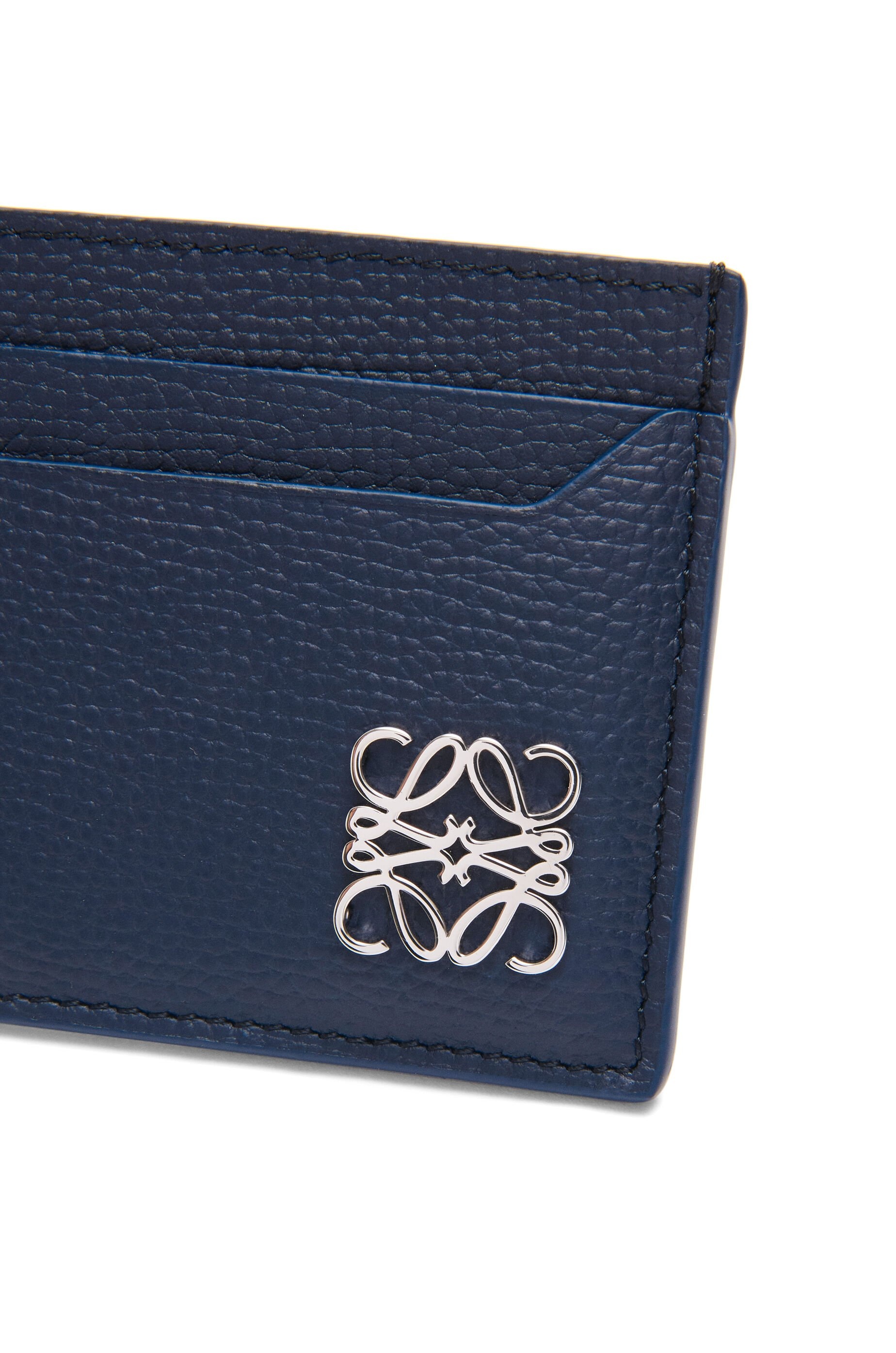 Anagram plain cardholder in pebble grain calfskin - 4