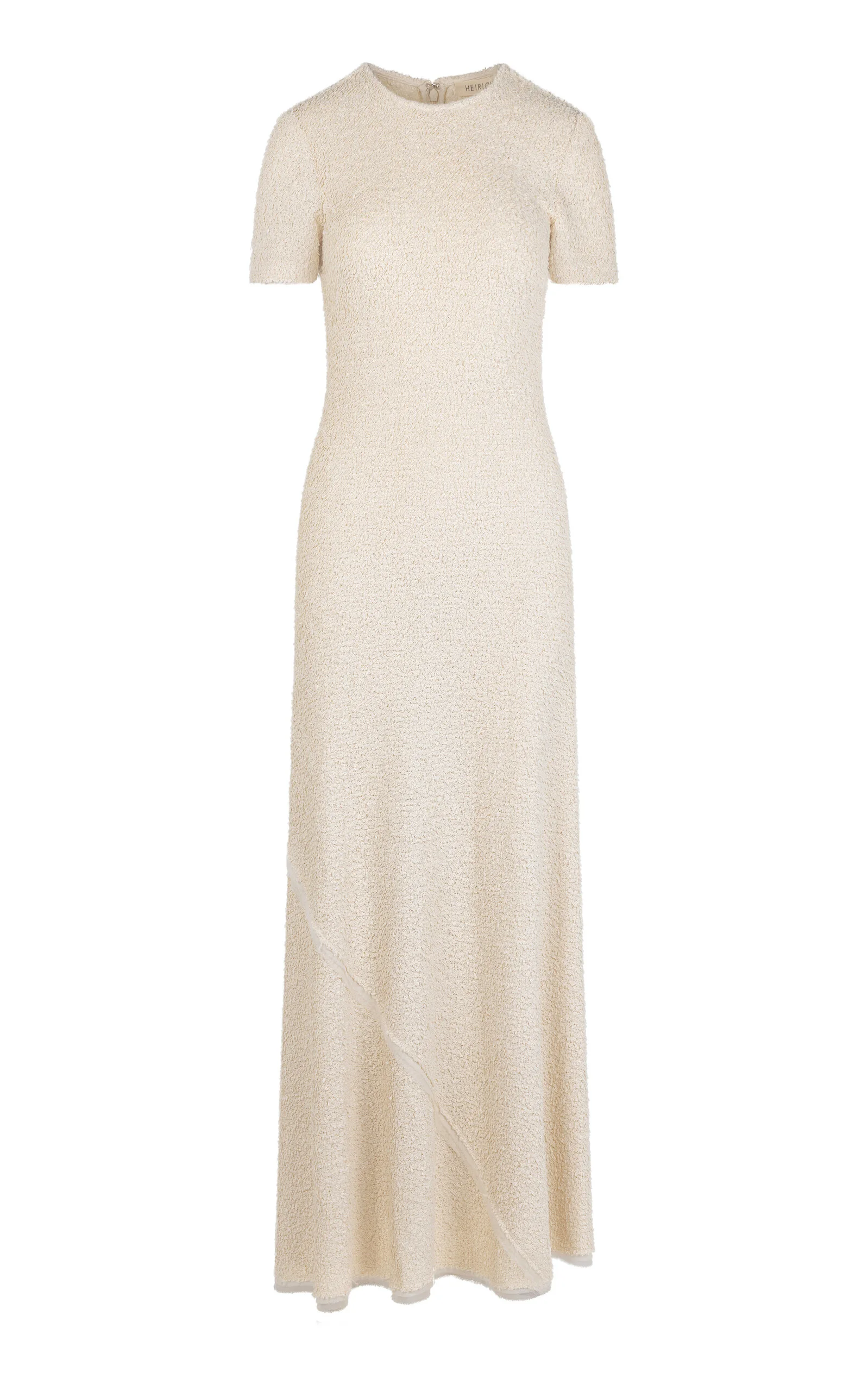 Julia Textured-Crepe Maxi Dress ivory - 1