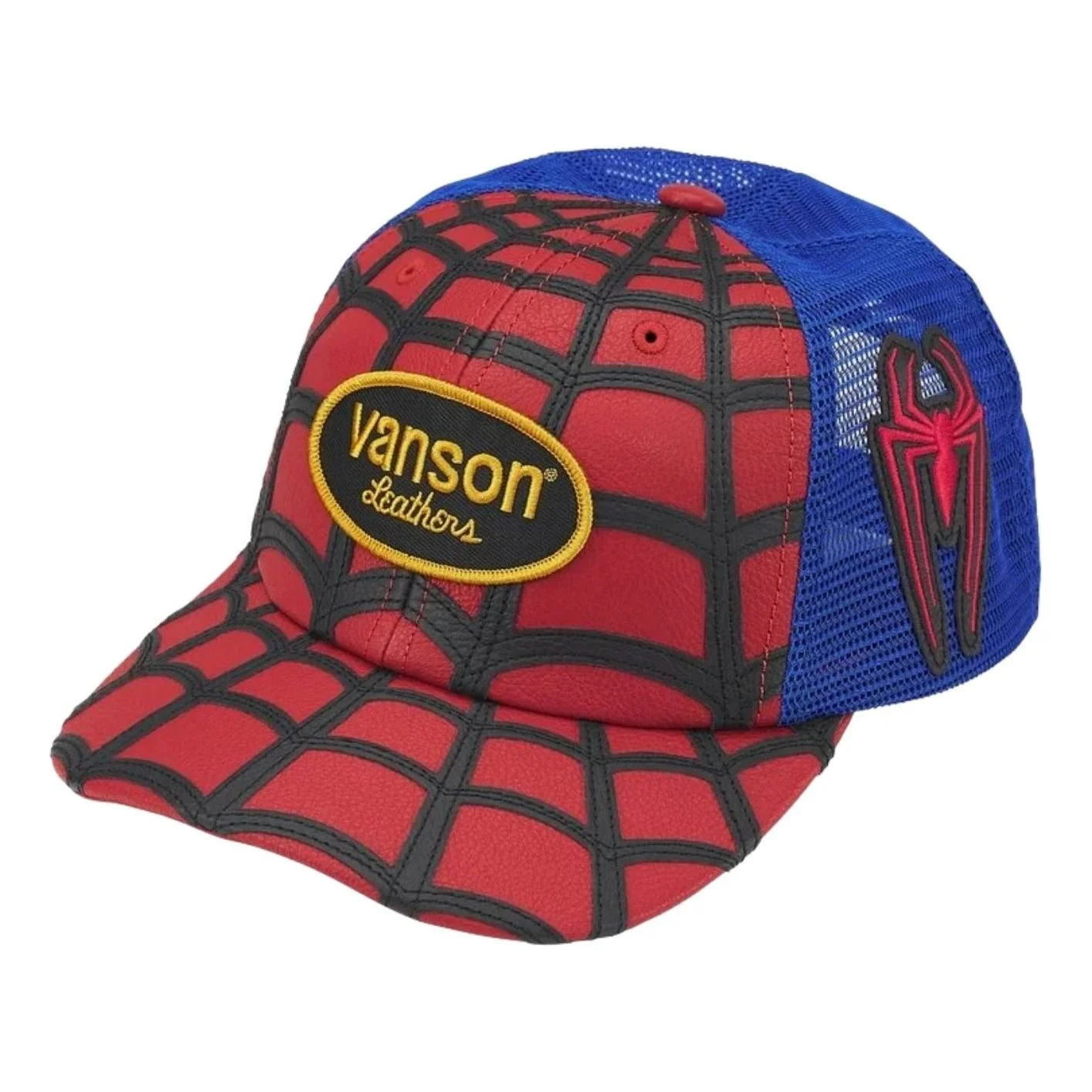 Supreme x Vanson Leathers SS26 Spider-Man Mesh Back 6-Panel 'Red' SUP-SS26-1046-RED - 1
