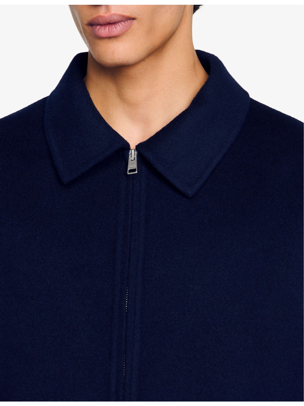 Double-faced long-sleeve wool-blend jacket - 5
