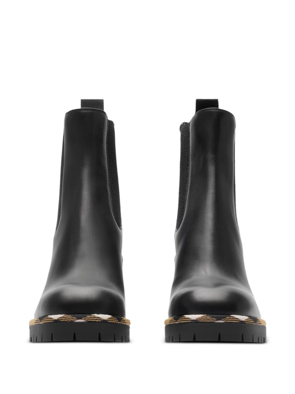 85mm check-trim boots - 2