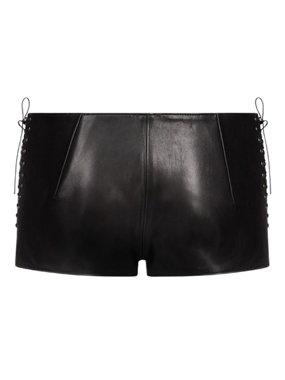 leather shorts - 2