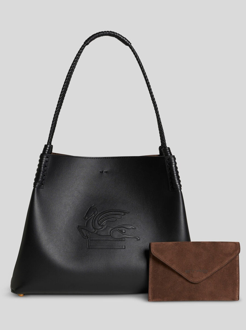 Etro MEDIUM LIBRA TOTE BAG IN LEATHER outlook
