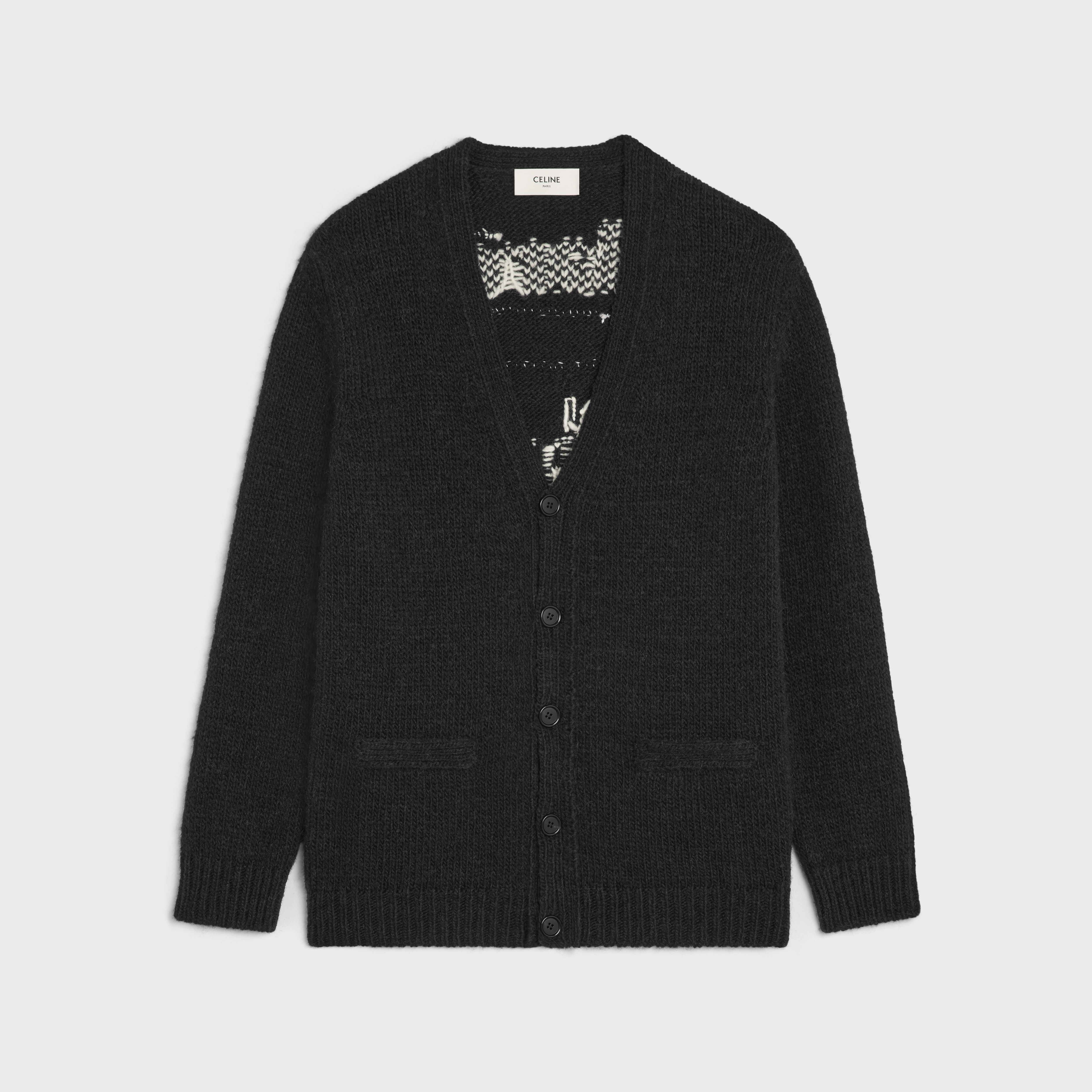 long dare future cardigan in alpaca wool - 1