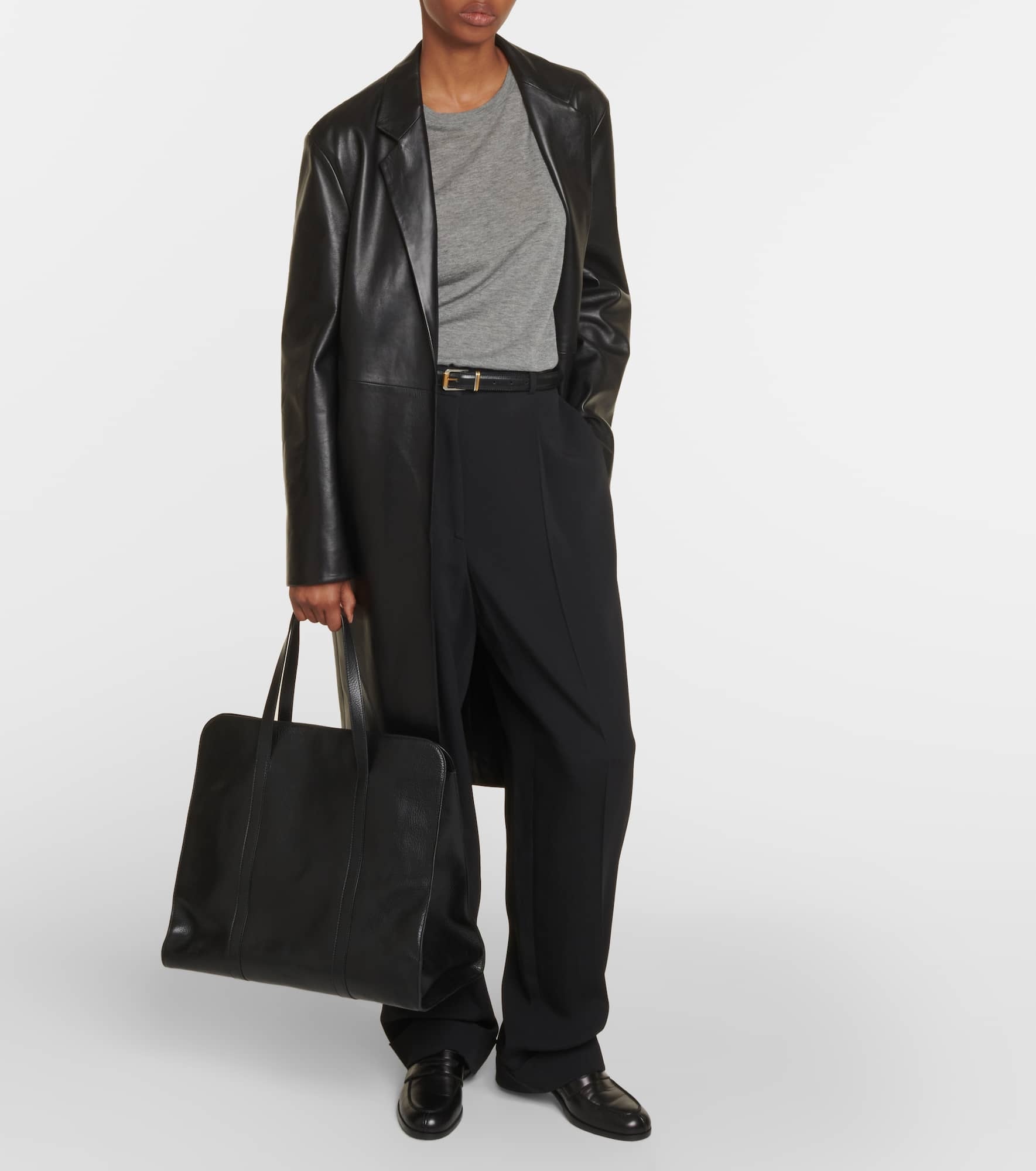 Ben leather tote bag - 5