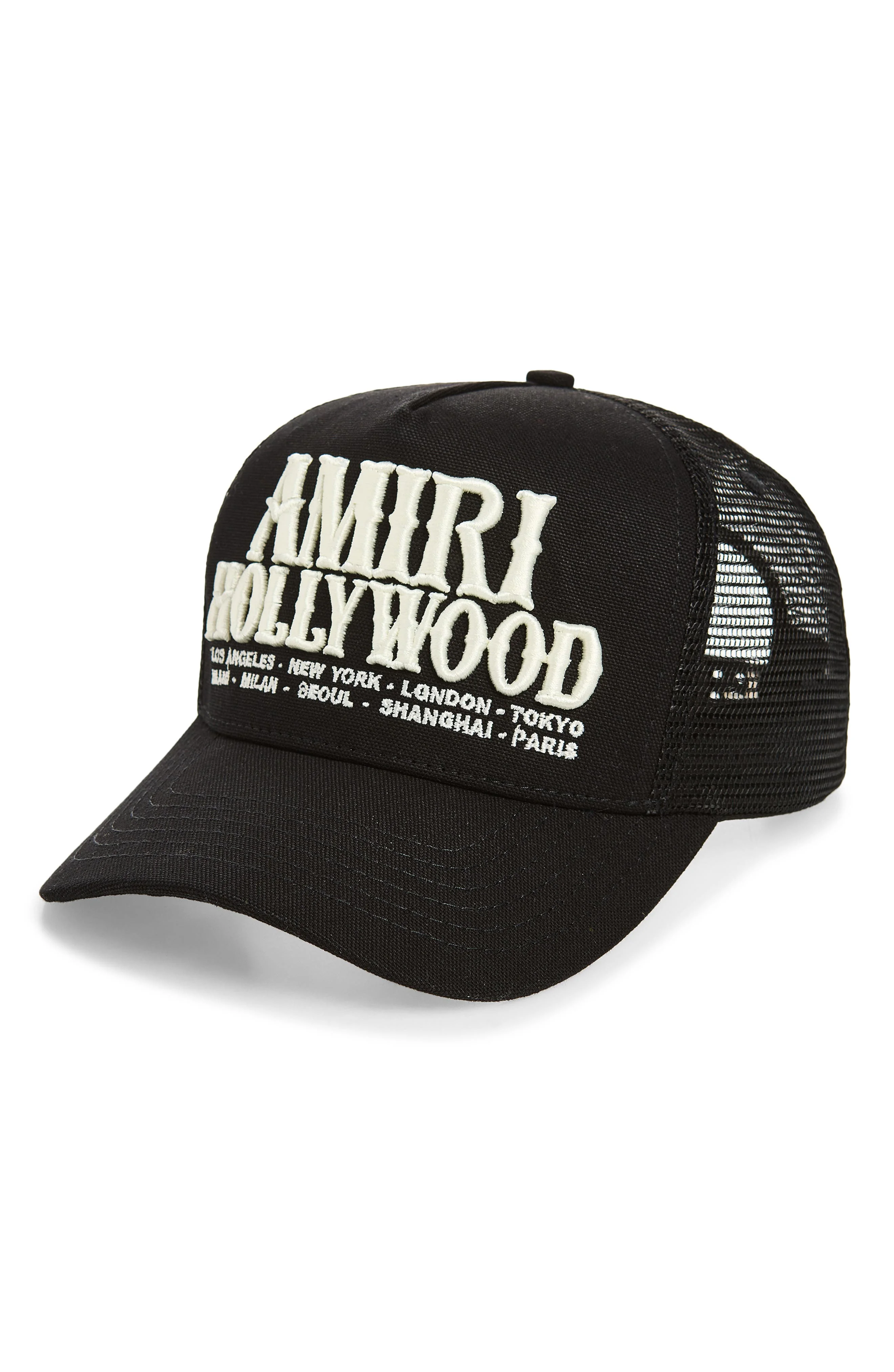 AMIRI Hollywood Trucker Hat in Black at Nordstrom - 1