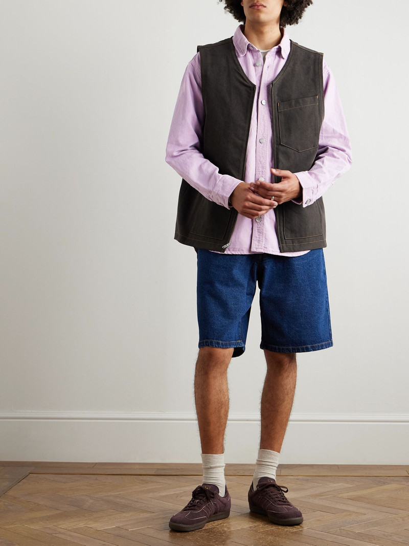 Carhartt Walter Cotton and Linen-Blend Canvas Shirt Jacket Pink outlook
