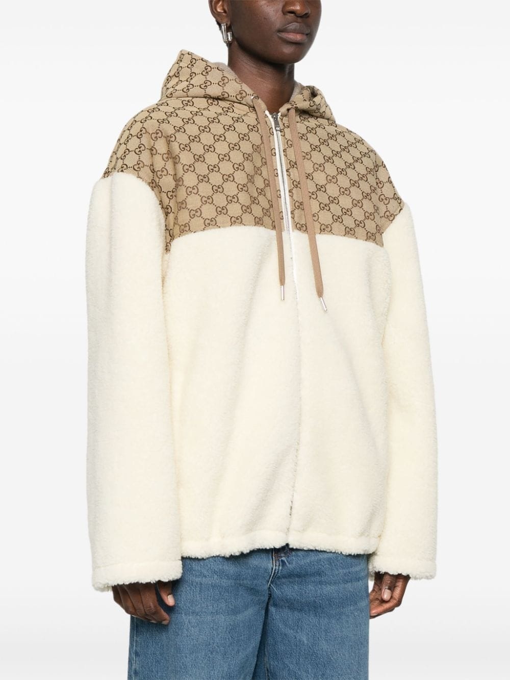 GG-intarsia fleece jacket - 3