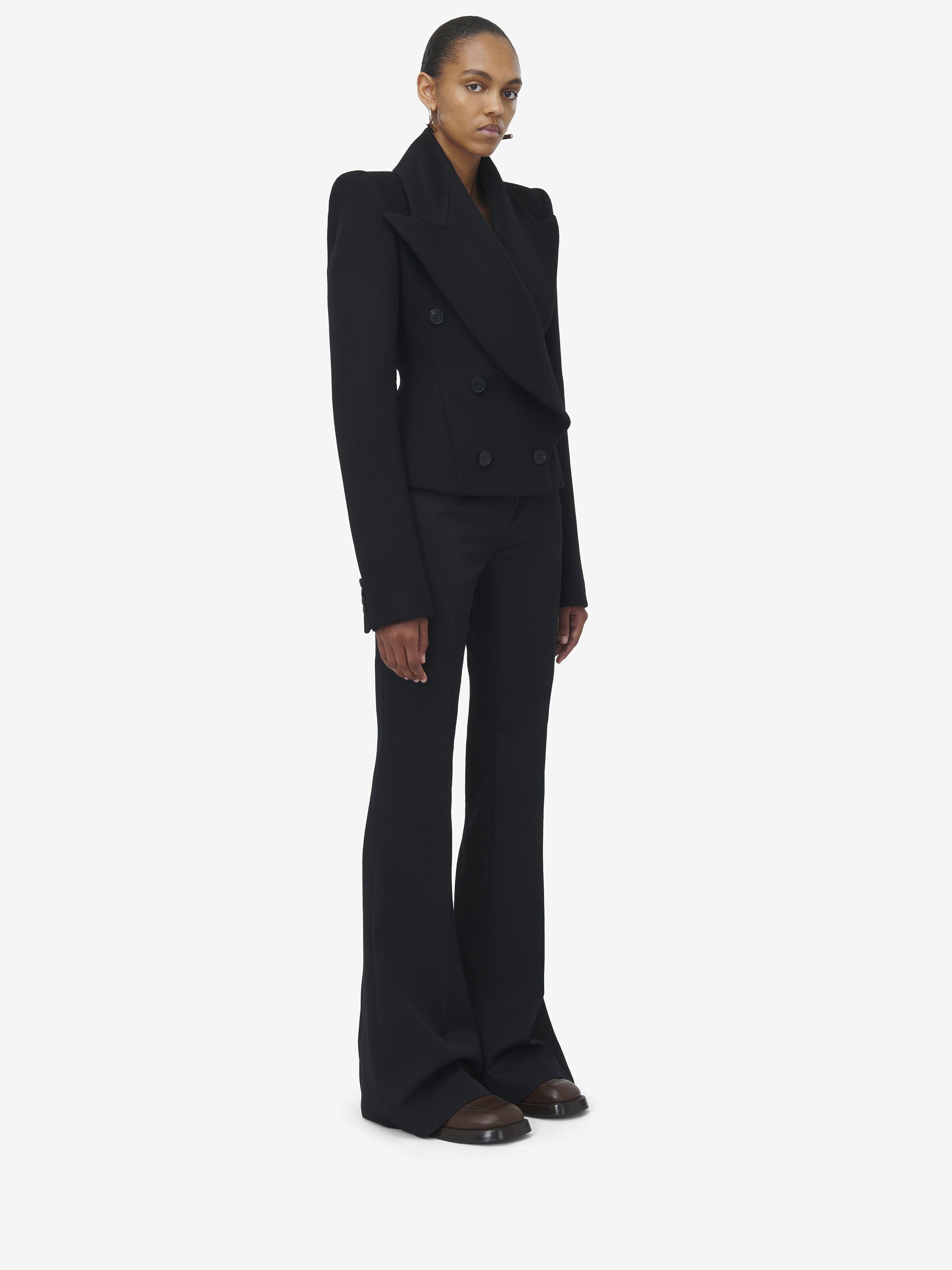 Oversized Lapel Peacoat - 4