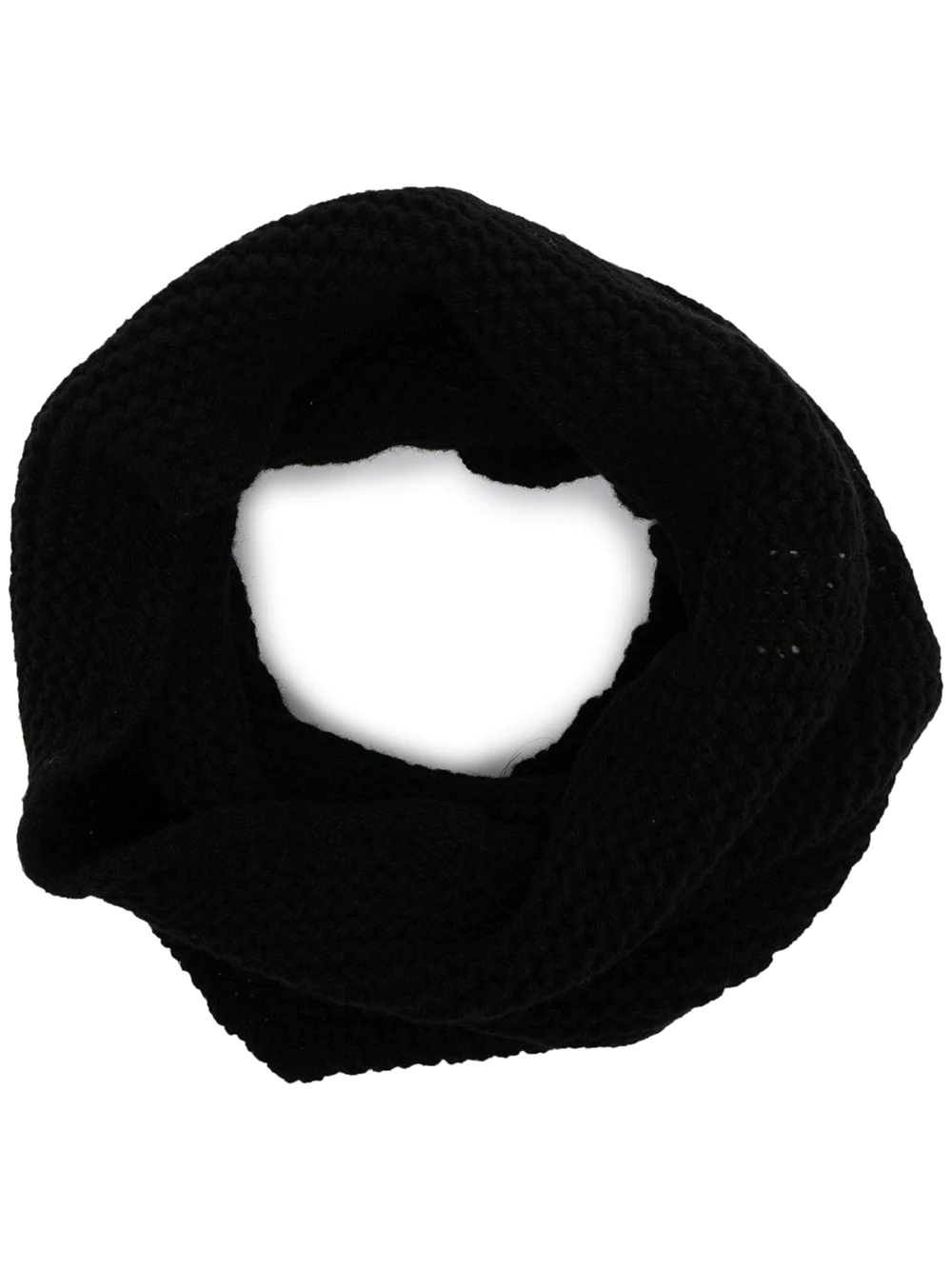 knitted funnel neck scarf - 1