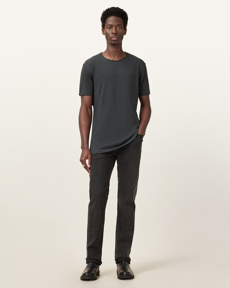 FIGURE CREW NECK RAW EDGE T-SHIRT 4