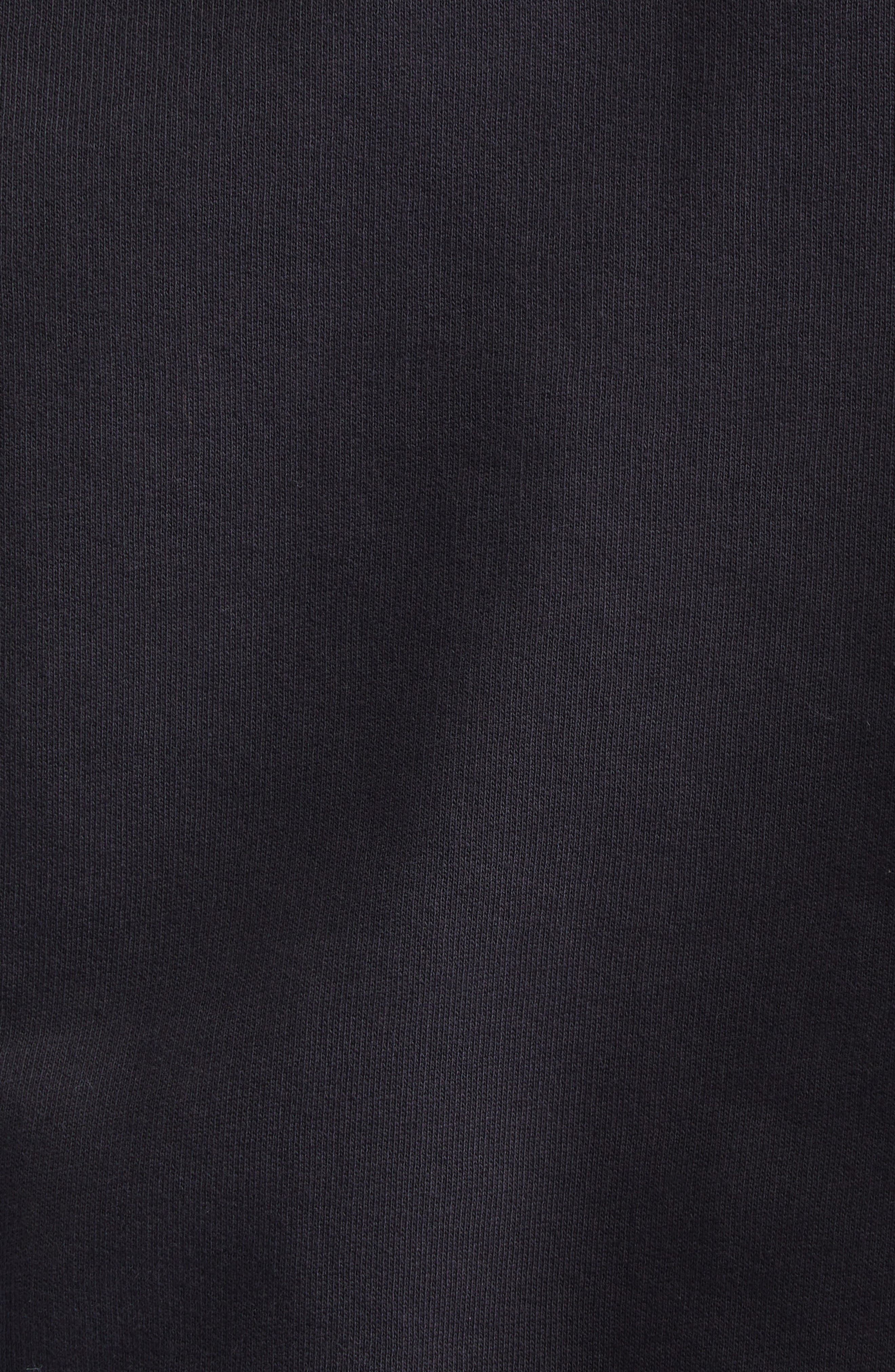 Acne Studios Fupiter Face Patch Fleece Zip Hoodie in Black at Nordstrom - 7