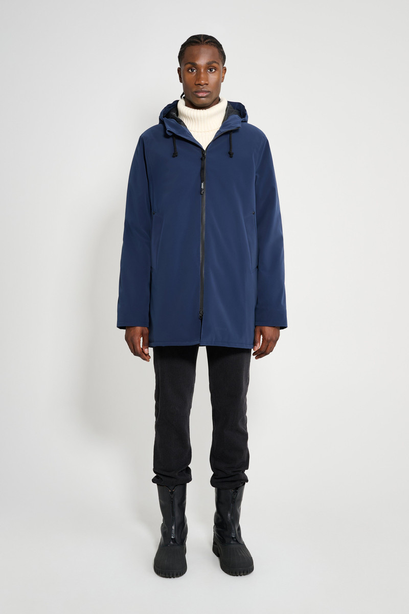 Stutterheim Stockholm Matte Winter Coat Navy outlook