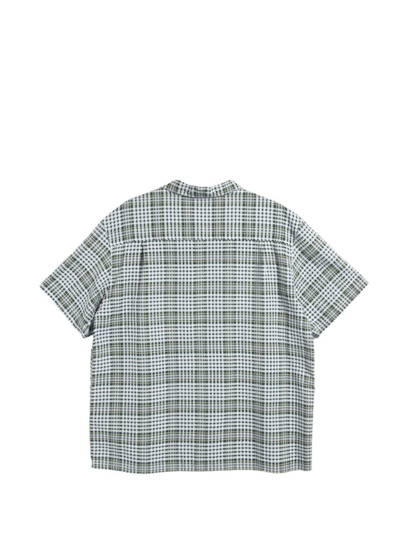 YMC Malick short-sleeve checked shirt outlook