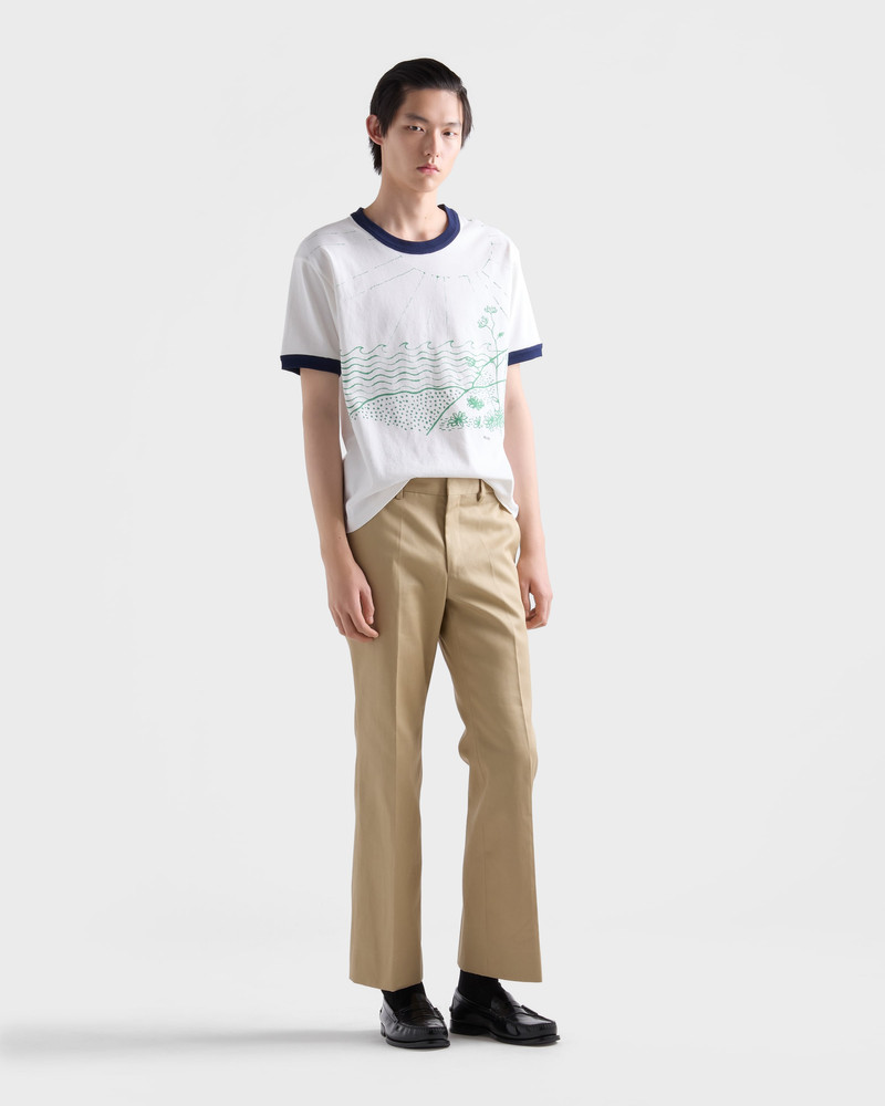 Prada Printed cotton T-shirt outlook