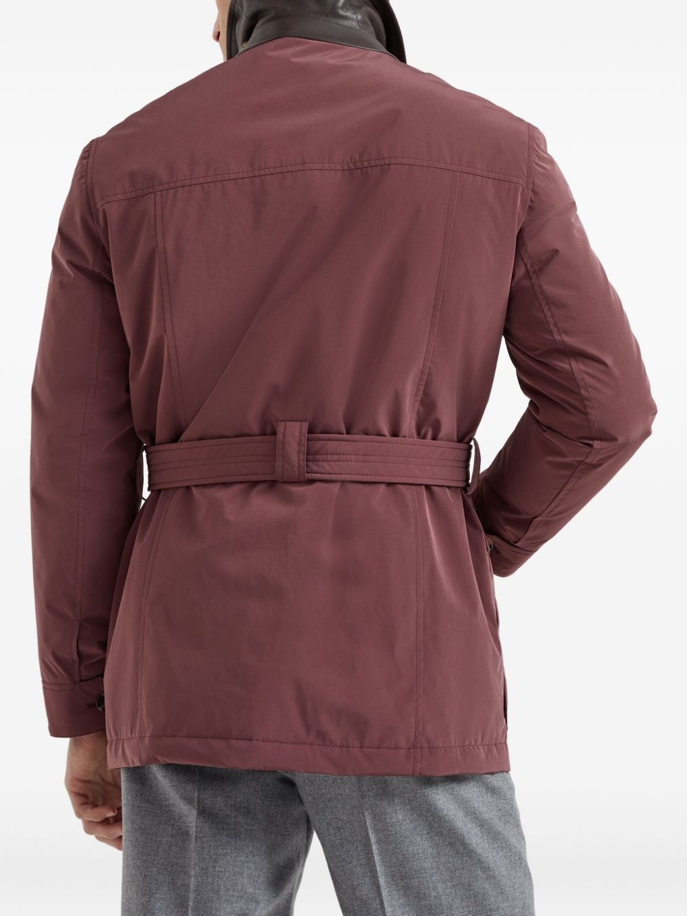 belted safari jacket - 4