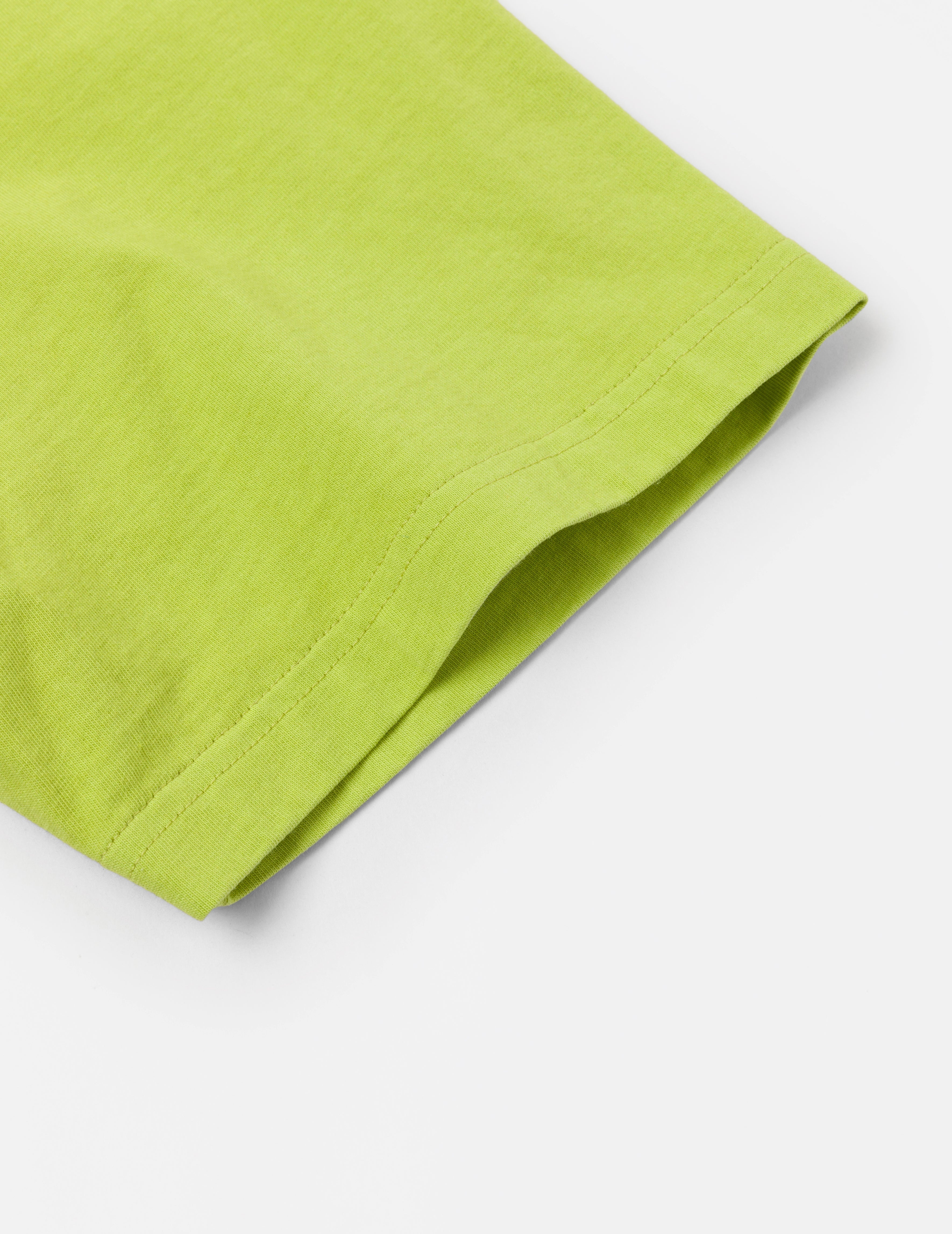 Seagull Embroidery Stitching Pocket Relax Fit T-Shirt - 8