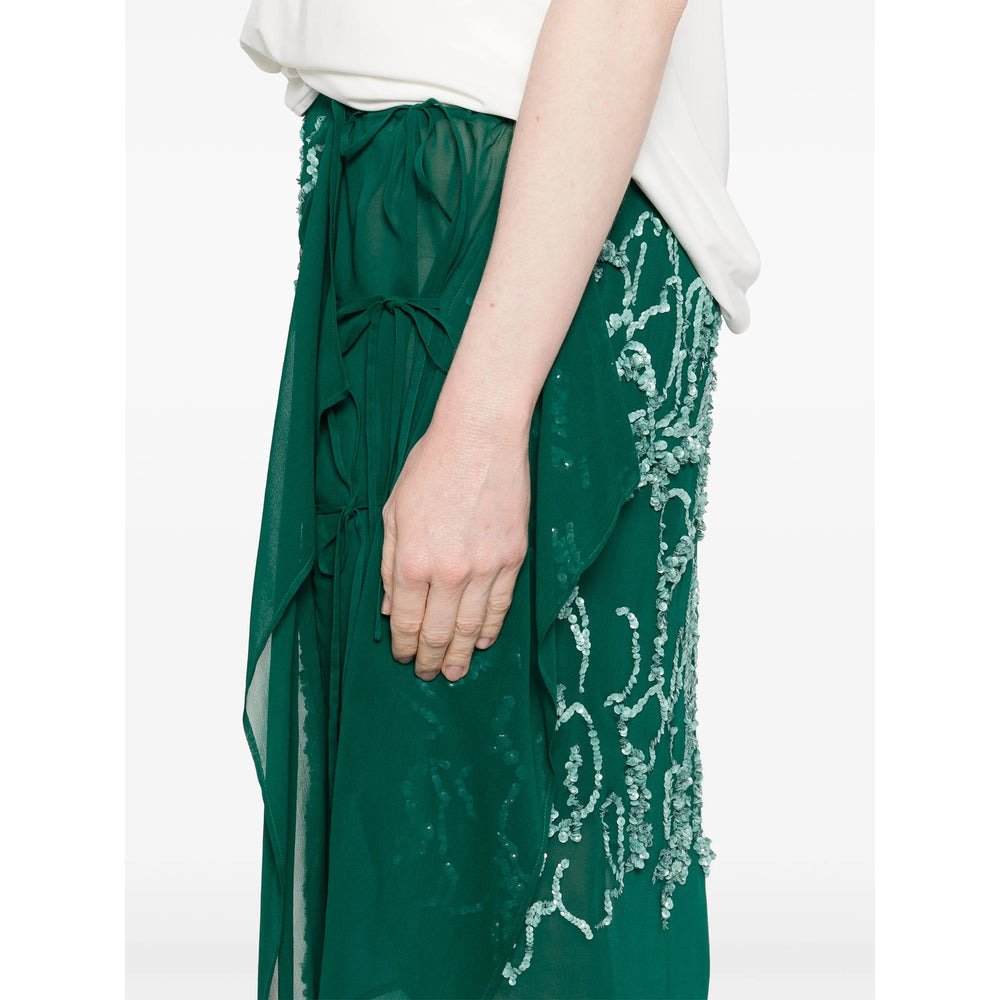 Dries Van Noten Green Skirts - Asymmetric & Draped Skirts Women - 4