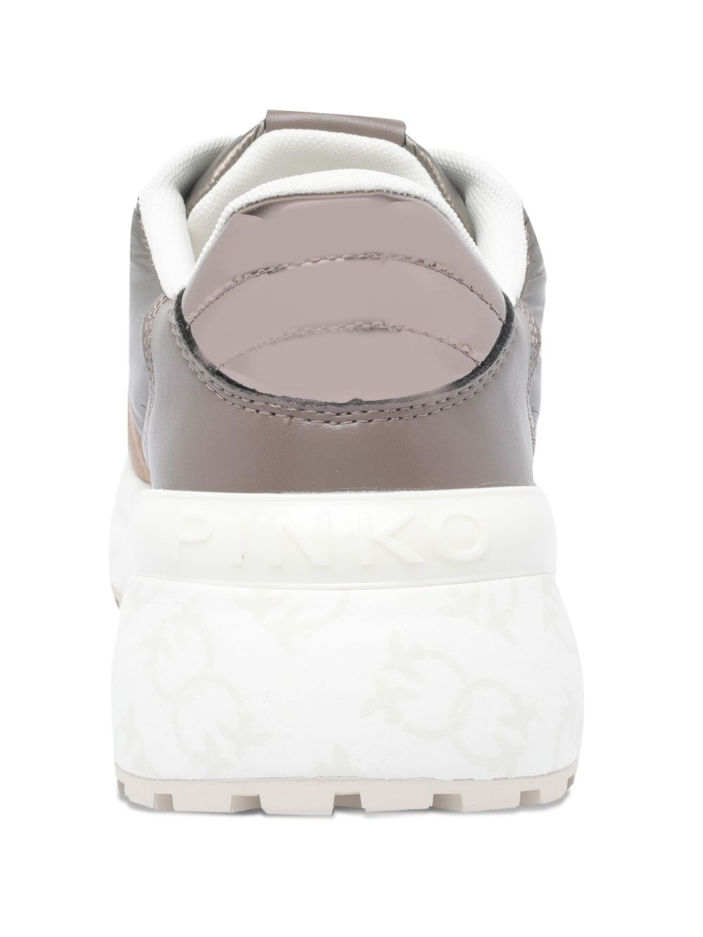 metallic-panel chunky-sole sneakers - 3