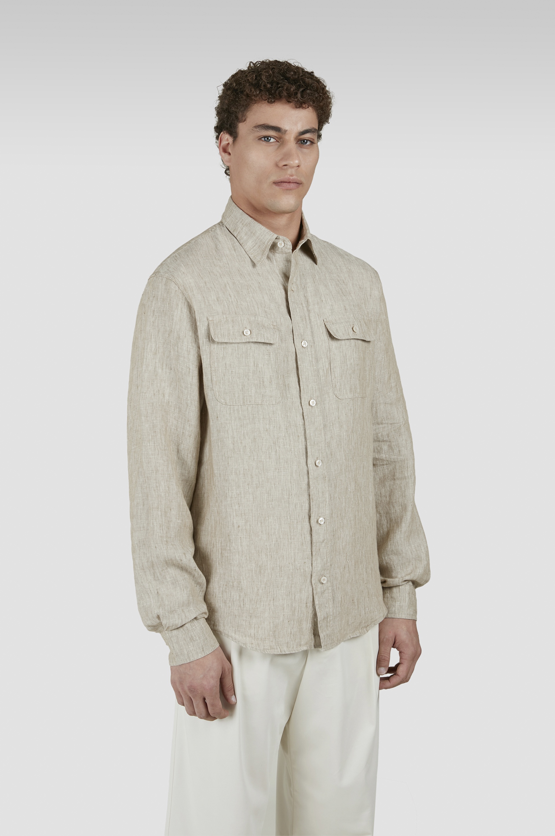 LINEN OVERSHIRT - 6